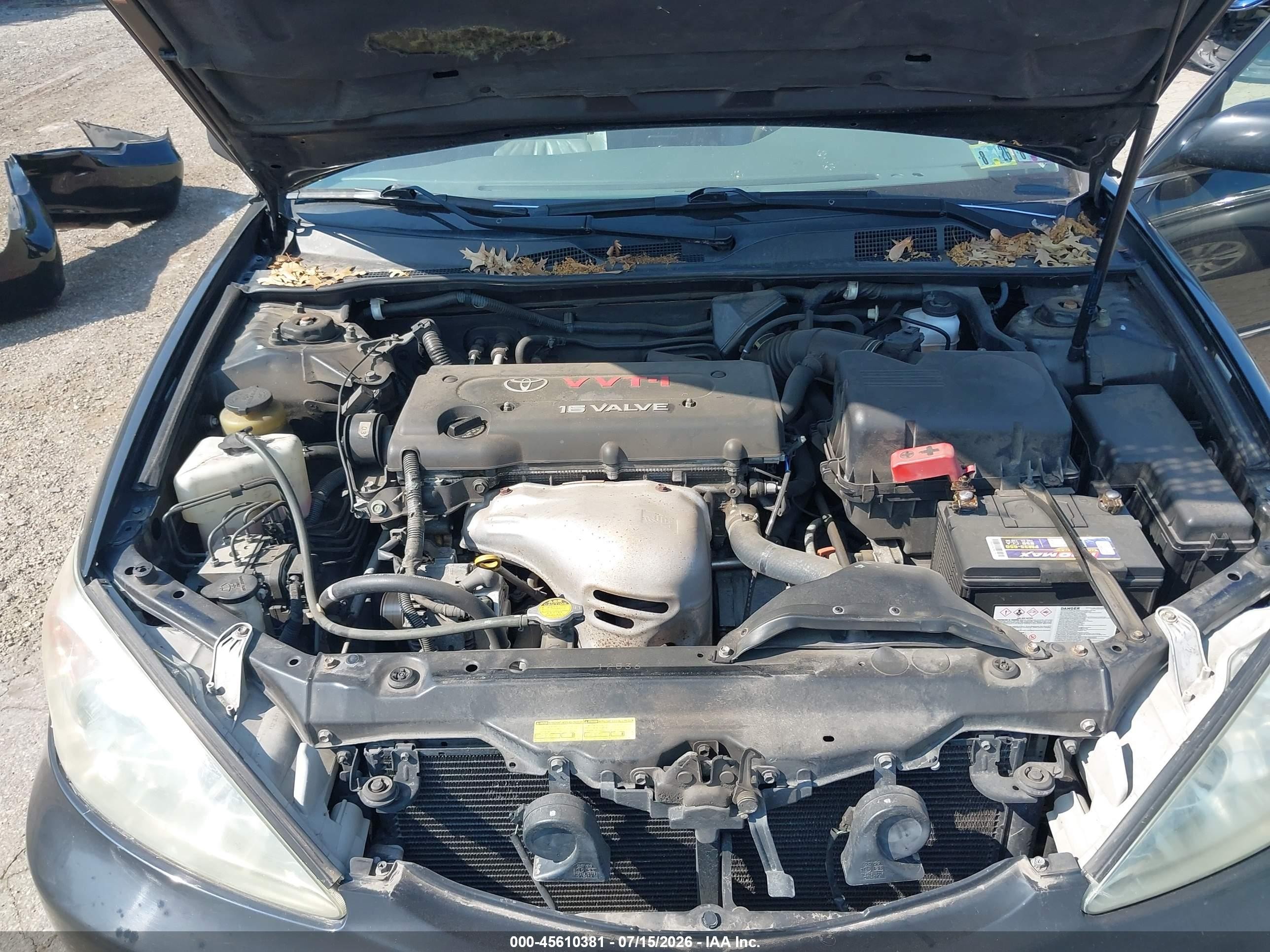 2003 Toyota Camry Xle Black vin: 4T1BE30K73U226896