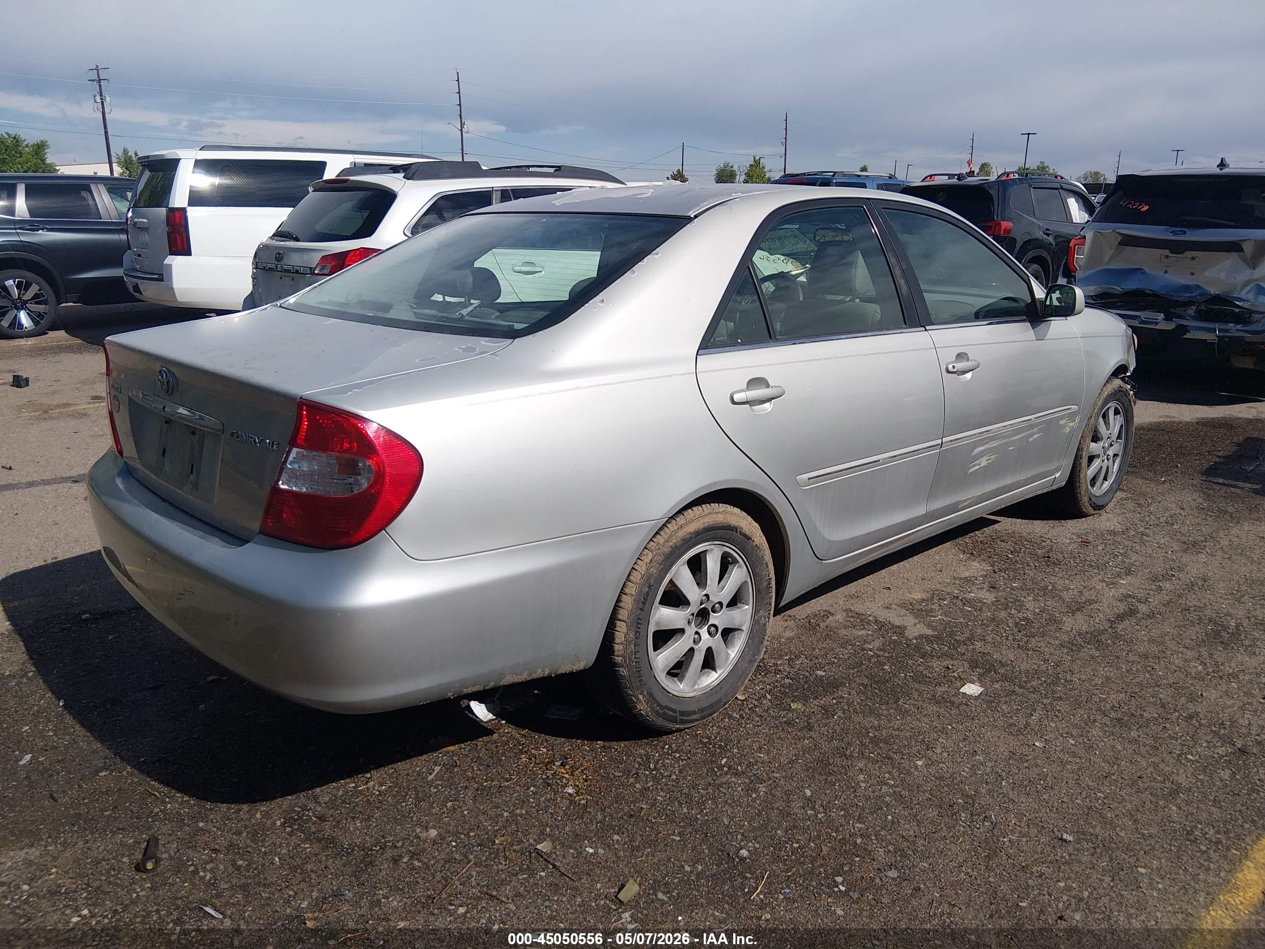 2003 Toyota Camry Xle Silver vin: 4T1BE30K73U718974
