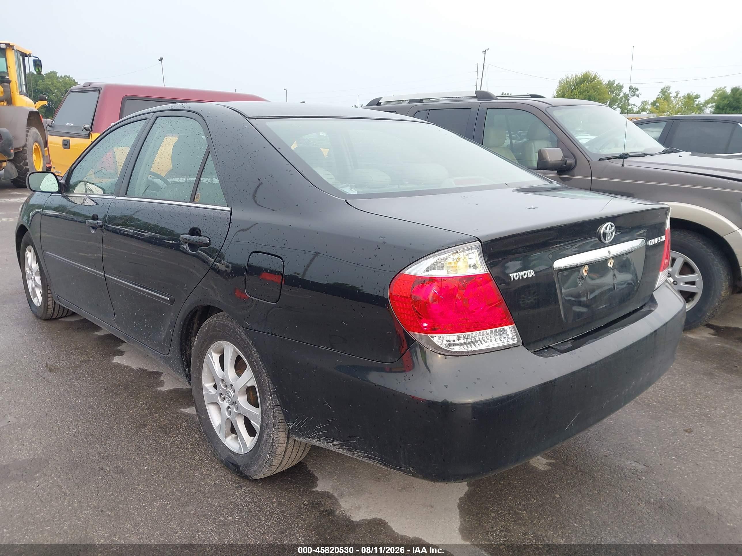 2006 Toyota Camry Xle Black vin: 4T1BE30K76U109419