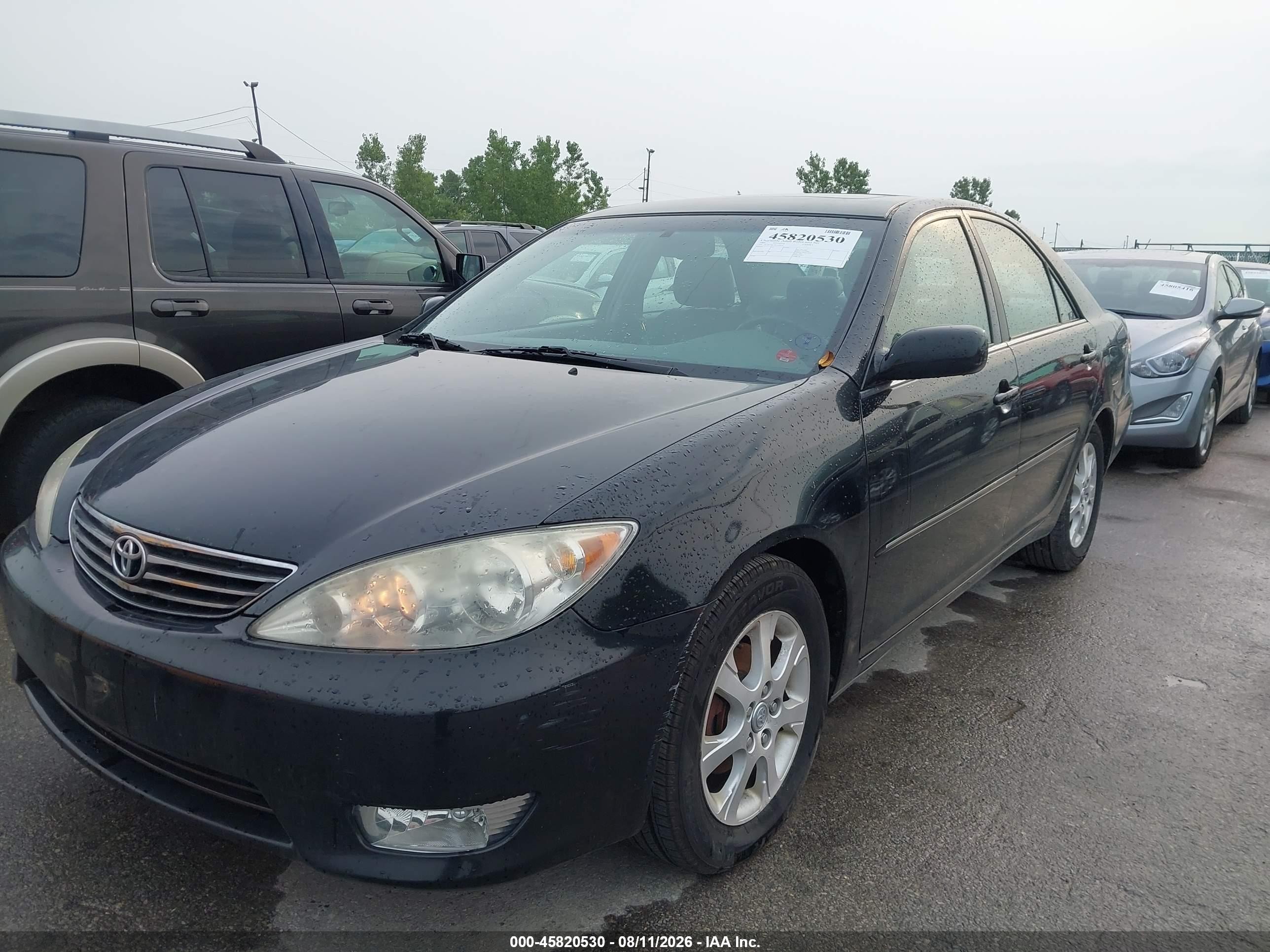 2006 Toyota Camry Xle Black vin: 4T1BE30K76U109419
