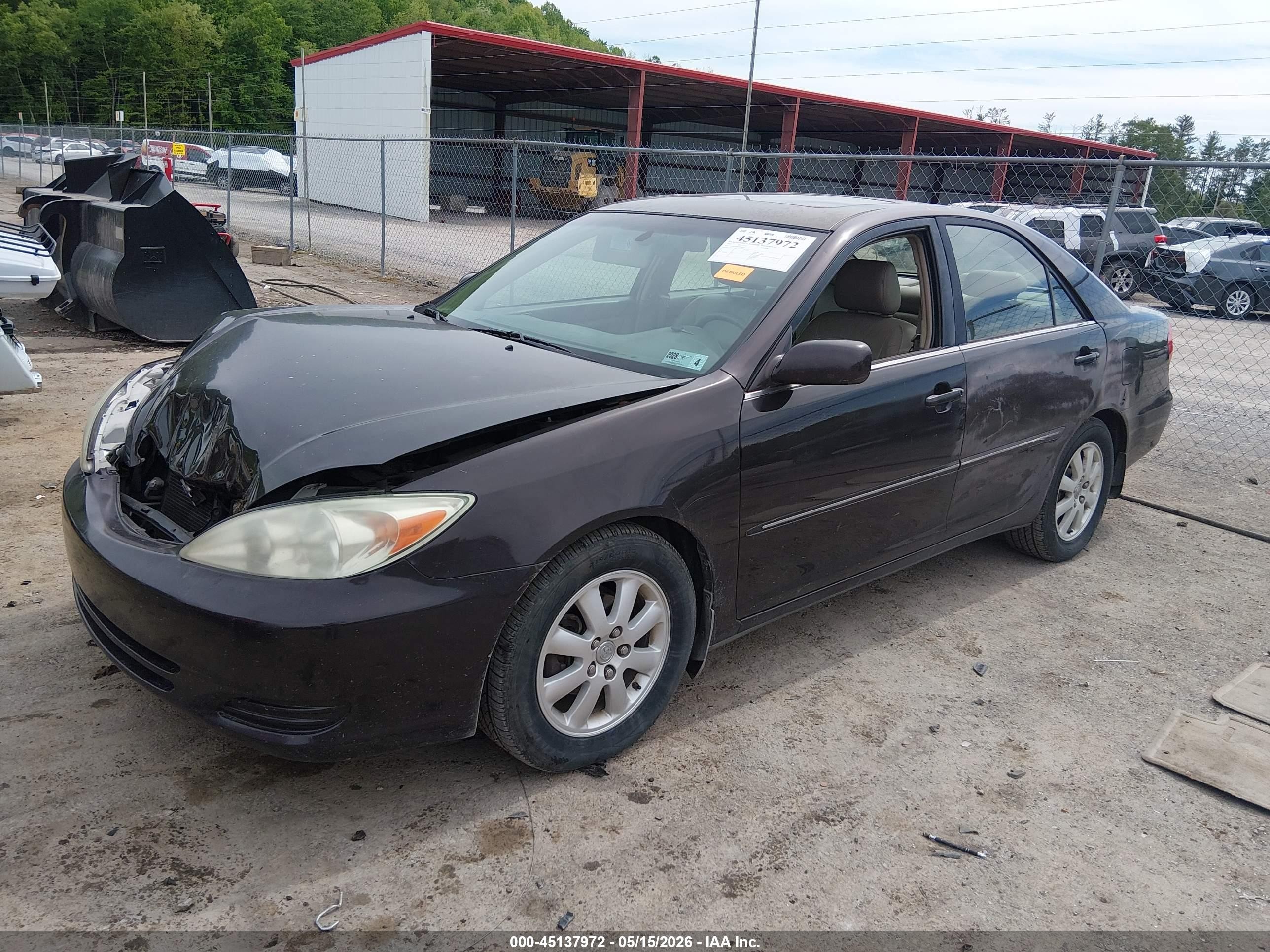 2002 Toyota Camry Xle Purple vin: 4T1BE30K82U618445
