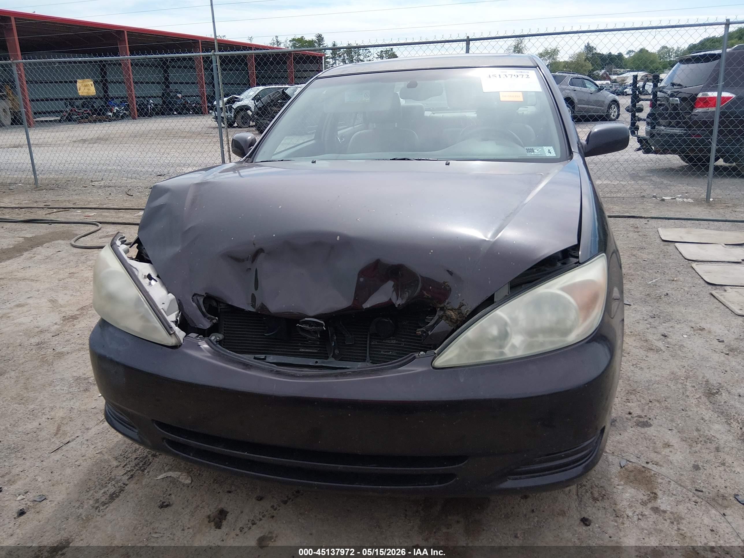 2002 Toyota Camry Xle Purple vin: 4T1BE30K82U618445