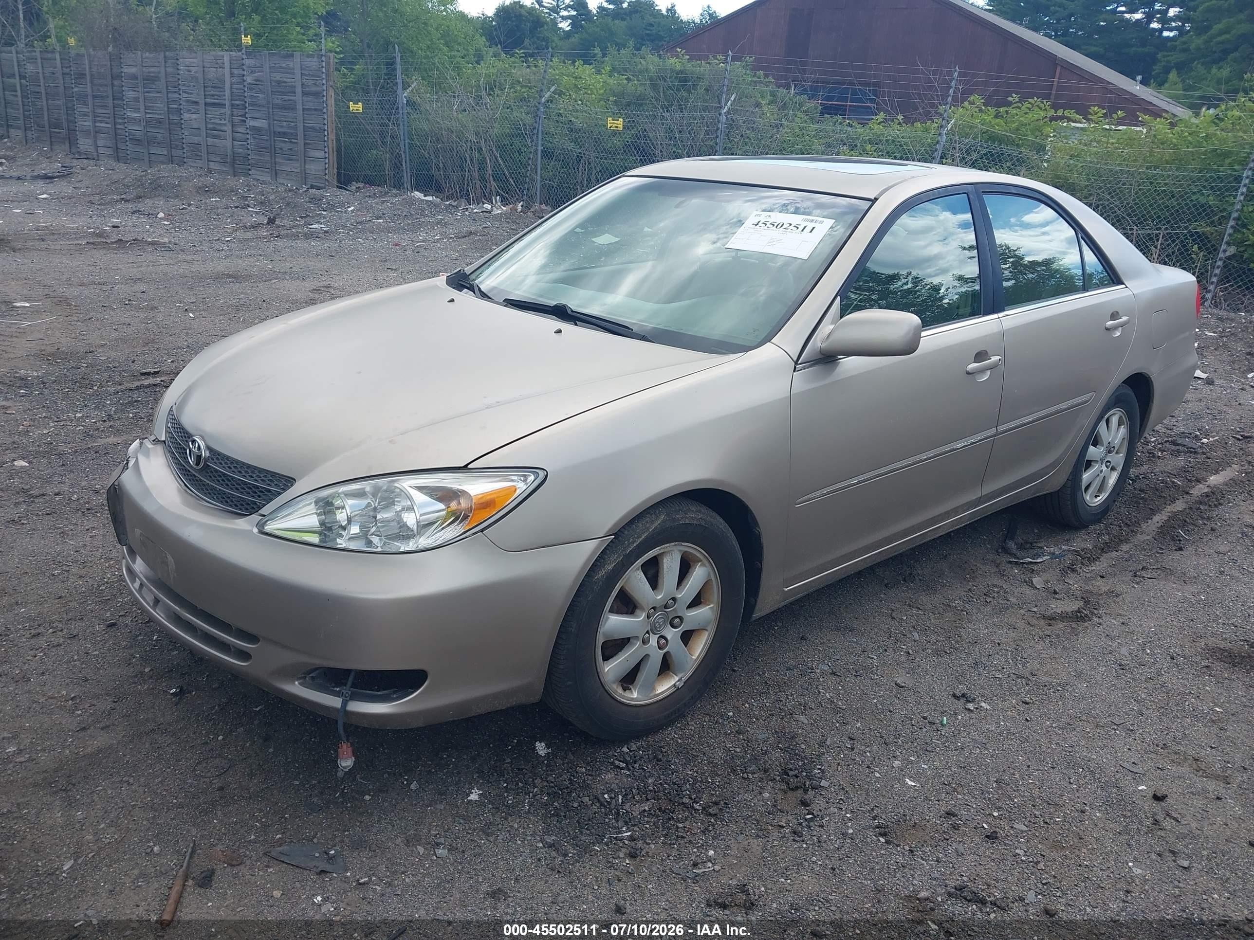 2003 Toyota Camry Xle Желто-коричневый vin: 4T1BE30K83U764247