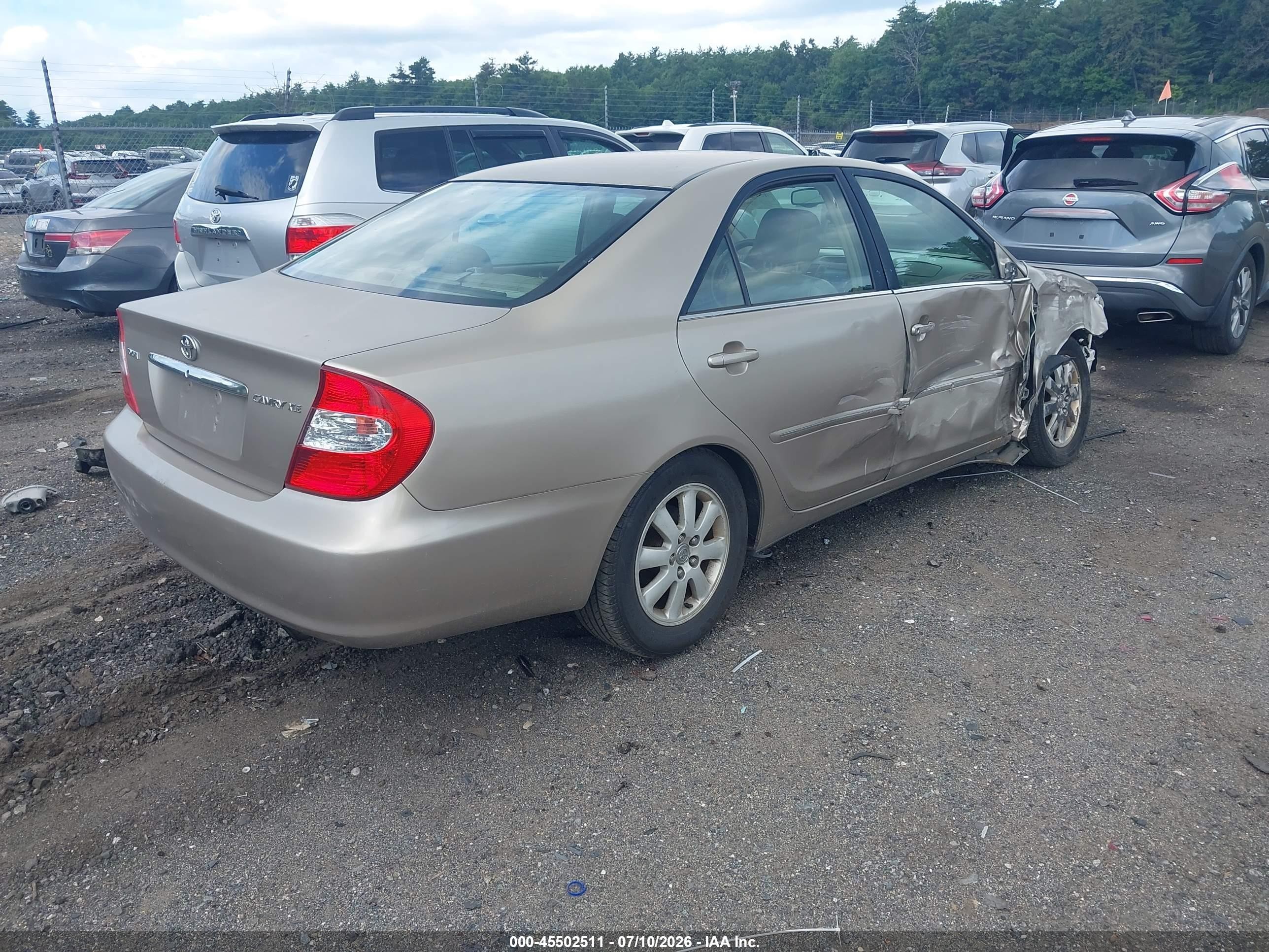 2003 Toyota Camry Xle Желто-коричневый vin: 4T1BE30K83U764247