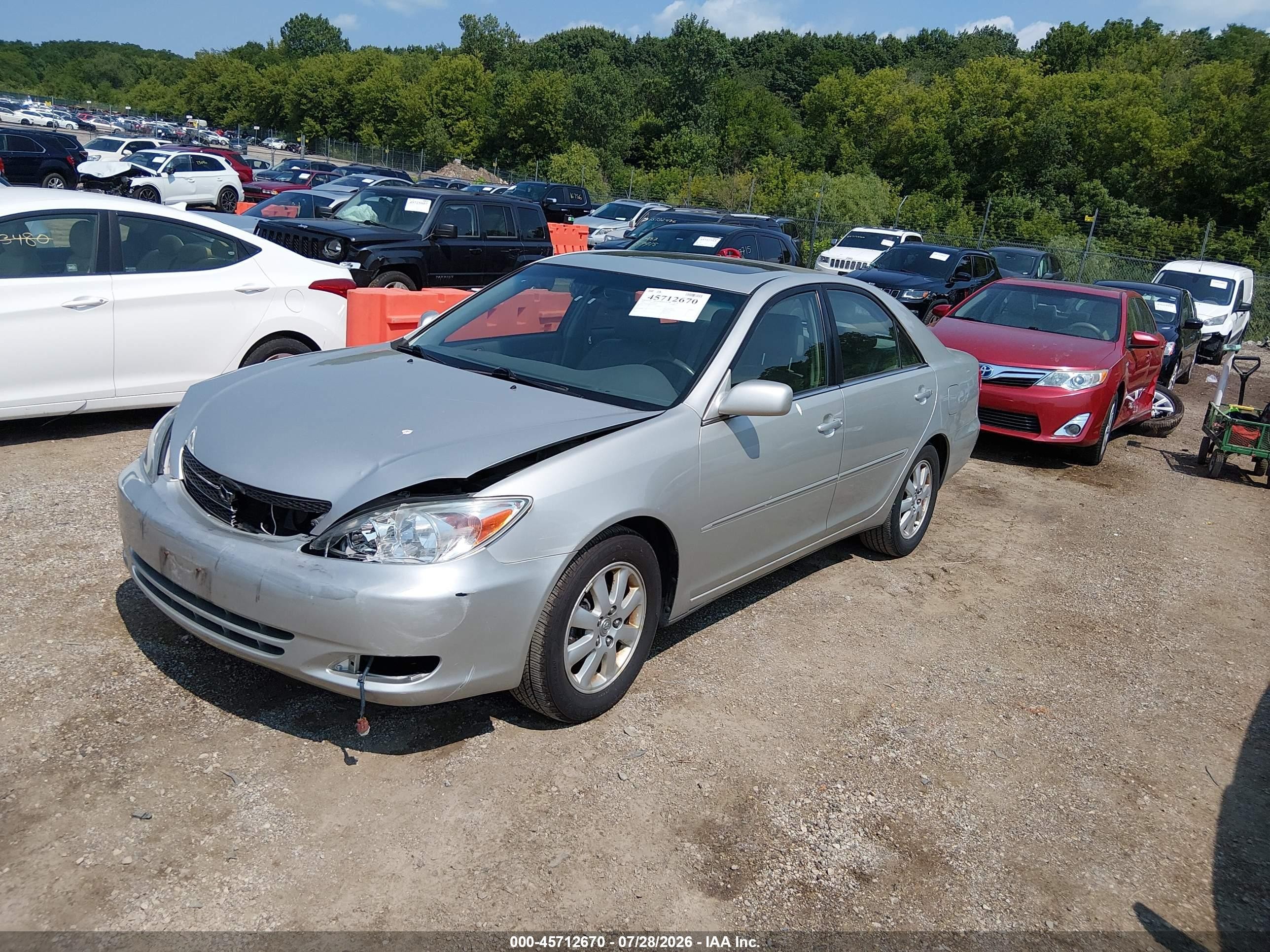 2003 Toyota Camry Xle Silver vin: 4T1BE30K83U775006