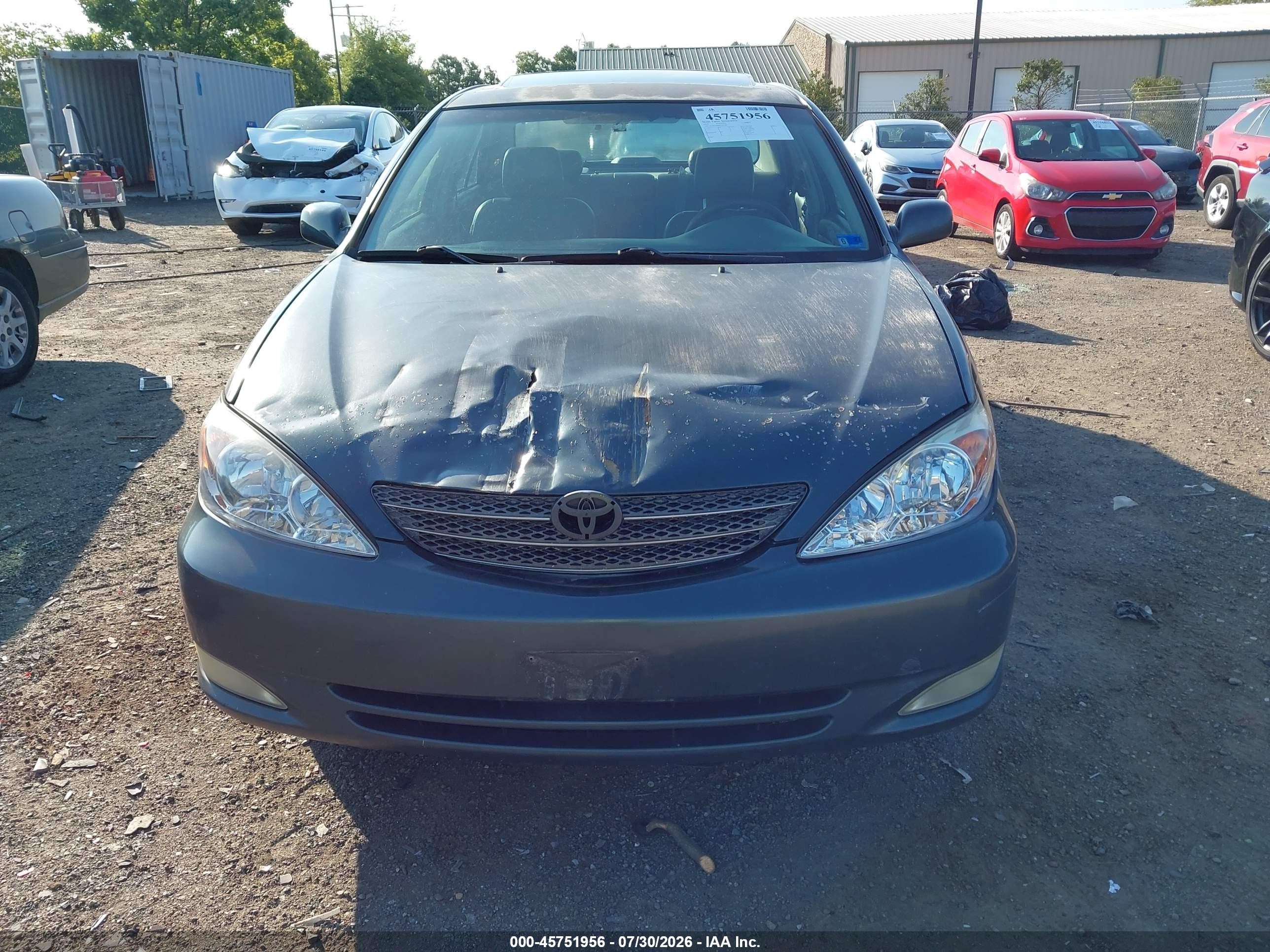 2004 Toyota Camry Xle Зеленый vin: 4T1BE30K84U267720