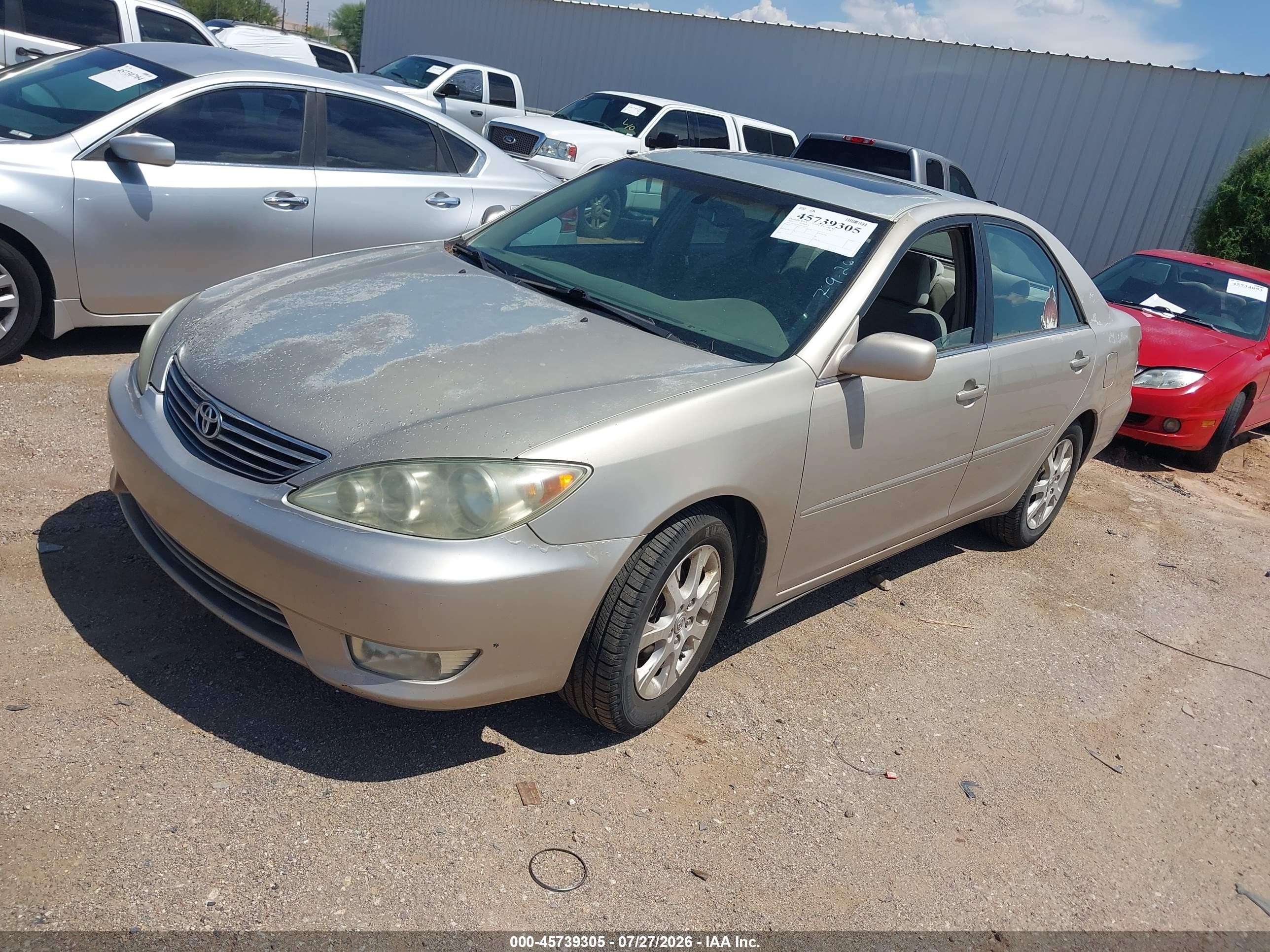 2005 Toyota Camry Xle Champagne vin: 4T1BE30K85U516714