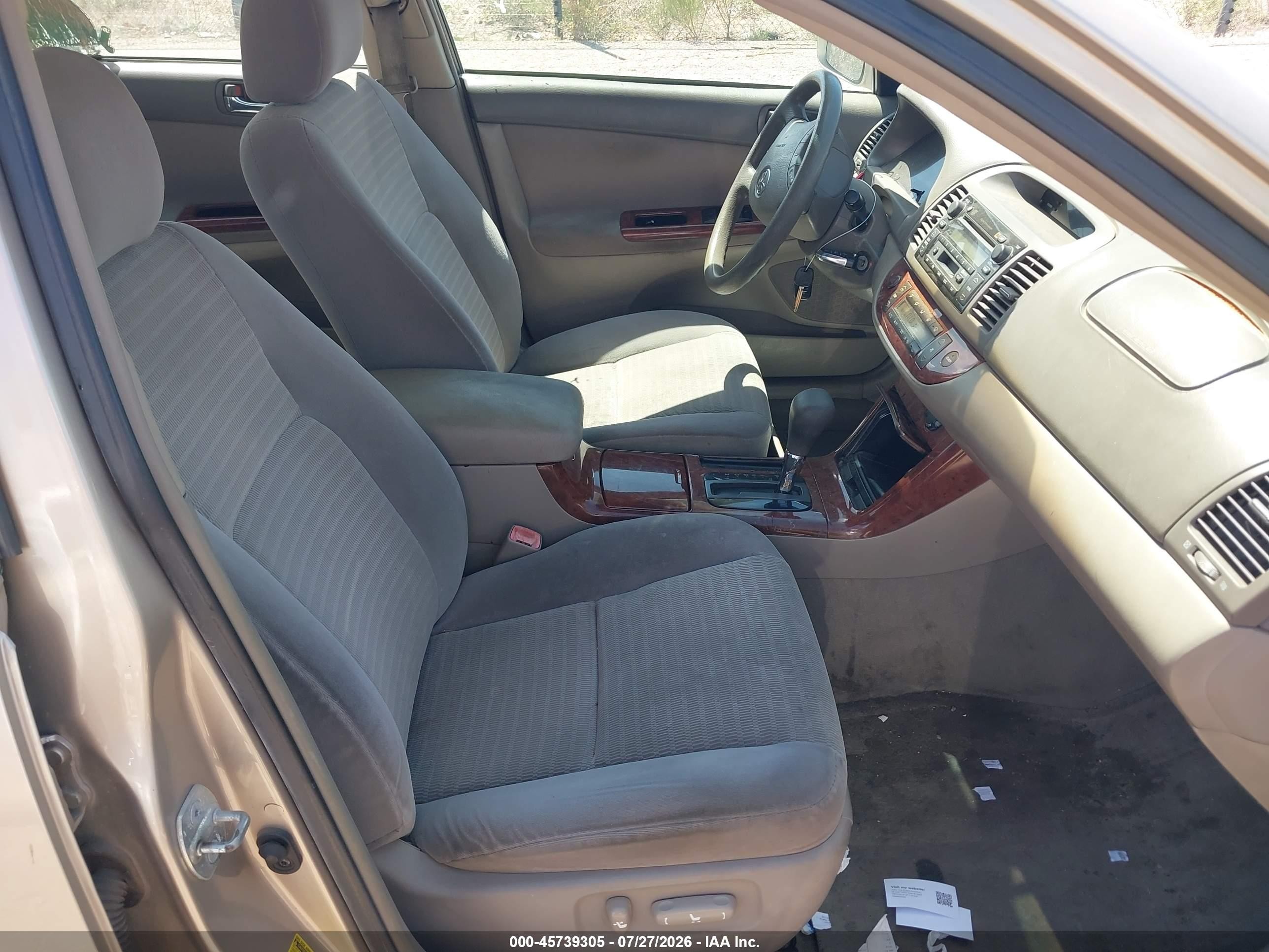 2005 Toyota Camry Xle Champagne vin: 4T1BE30K85U516714