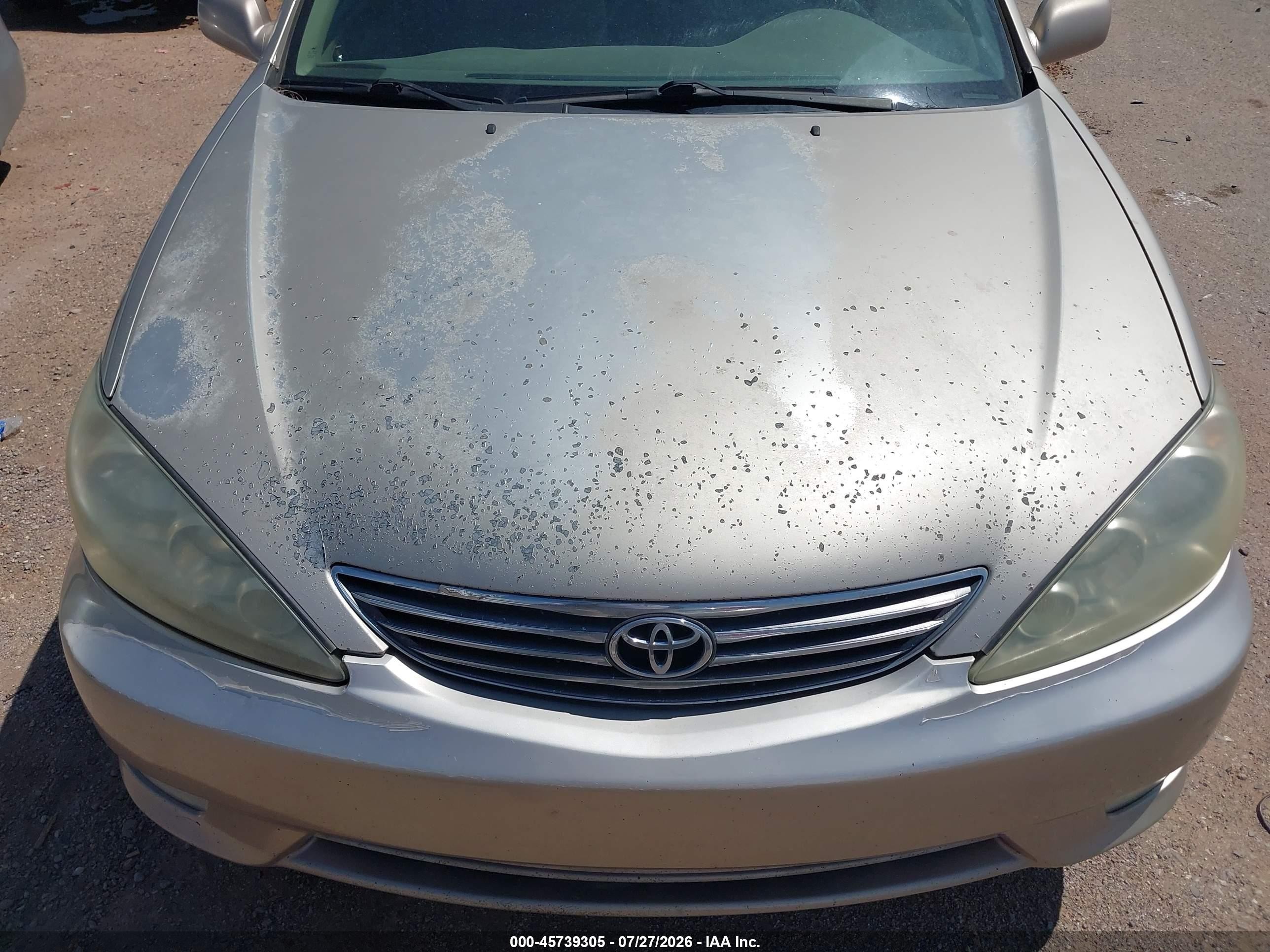 2005 Toyota Camry Xle Champagne vin: 4T1BE30K85U516714