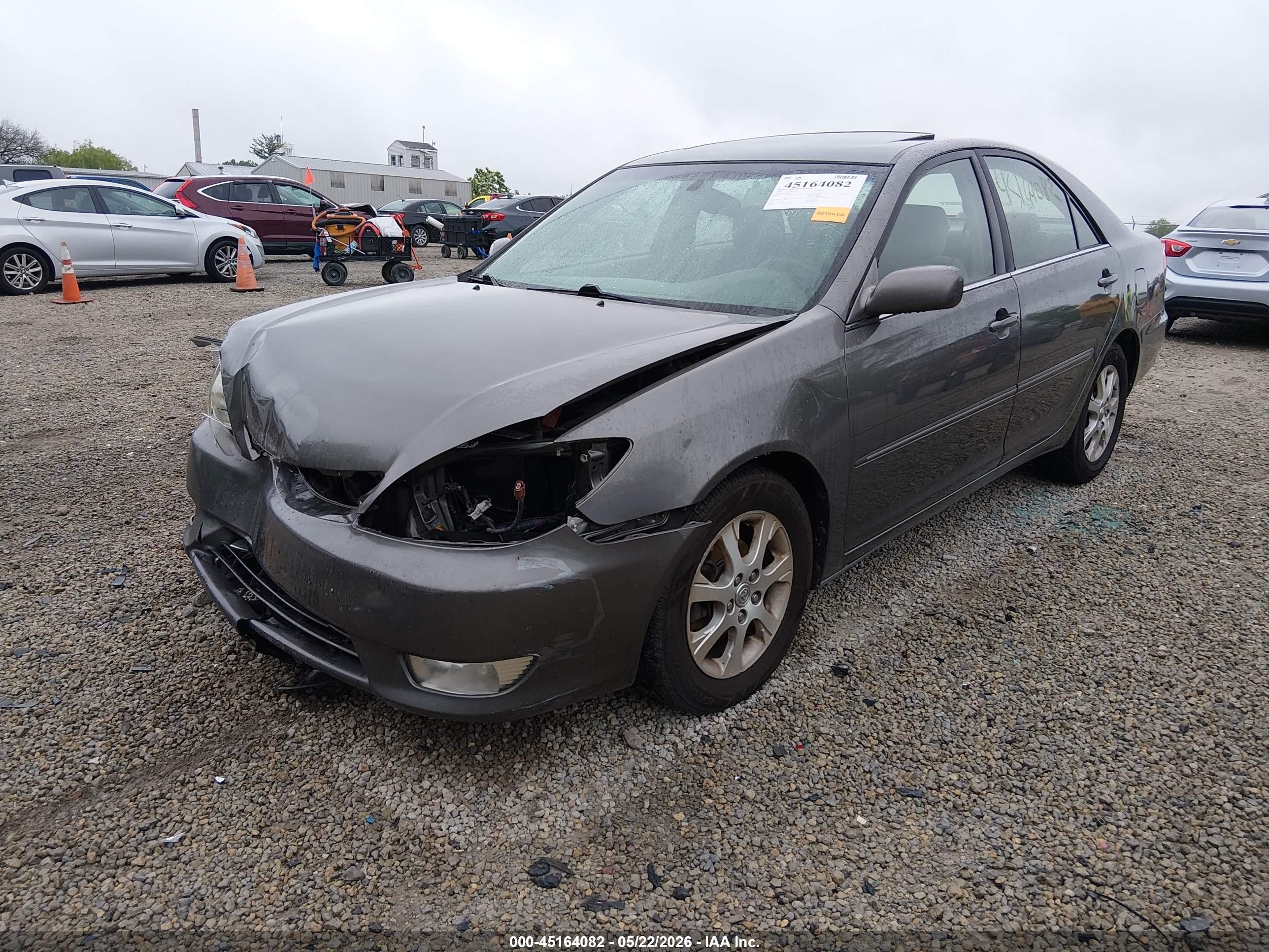 2005 Toyota Camry Xle Серый vin: 4T1BE30K85U527566