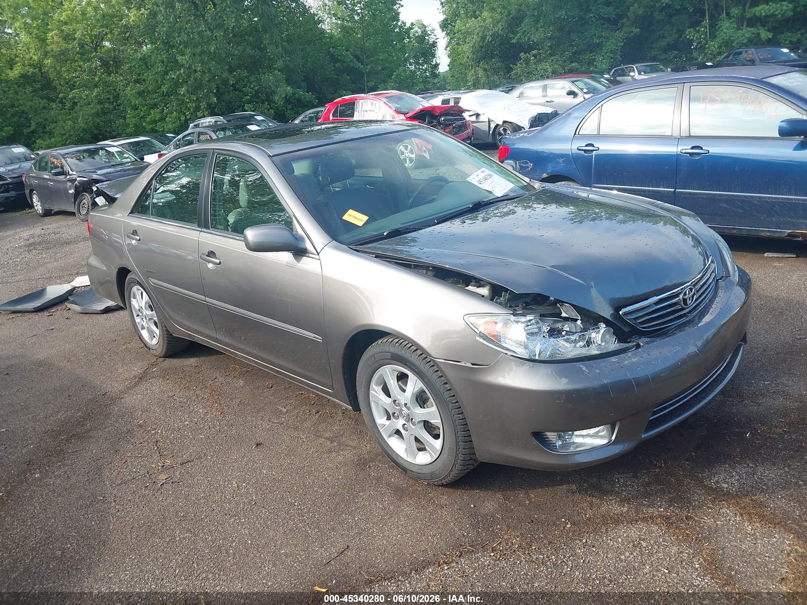 2005 Toyota Camry Xle Gray vin: 4T1BE30K85U944864