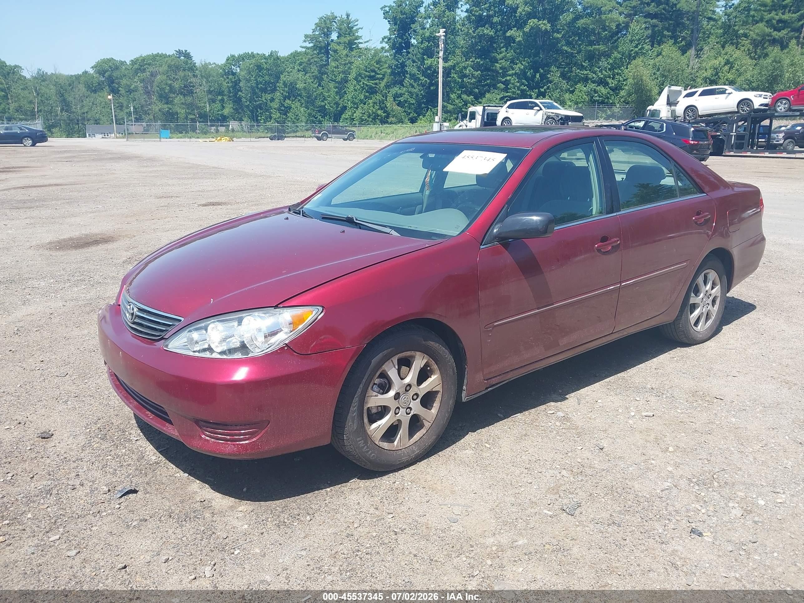 2006 Toyota Camry Xle Красный vin: 4T1BE30K86U153073
