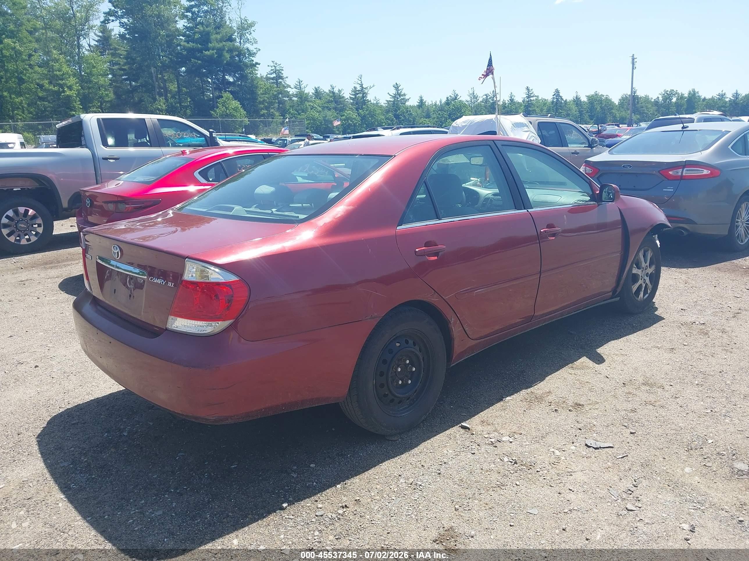 2006 Toyota Camry Xle Красный vin: 4T1BE30K86U153073