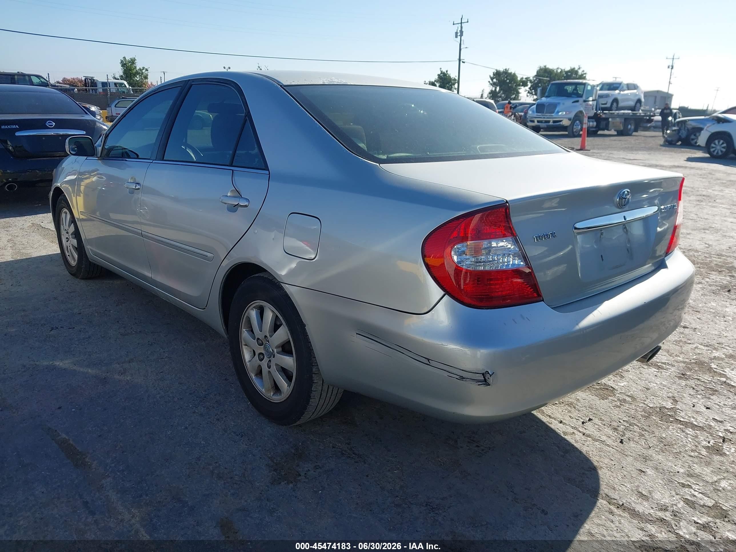 2003 Toyota Camry Xle Silver vin: 4T1BE30K93U744637
