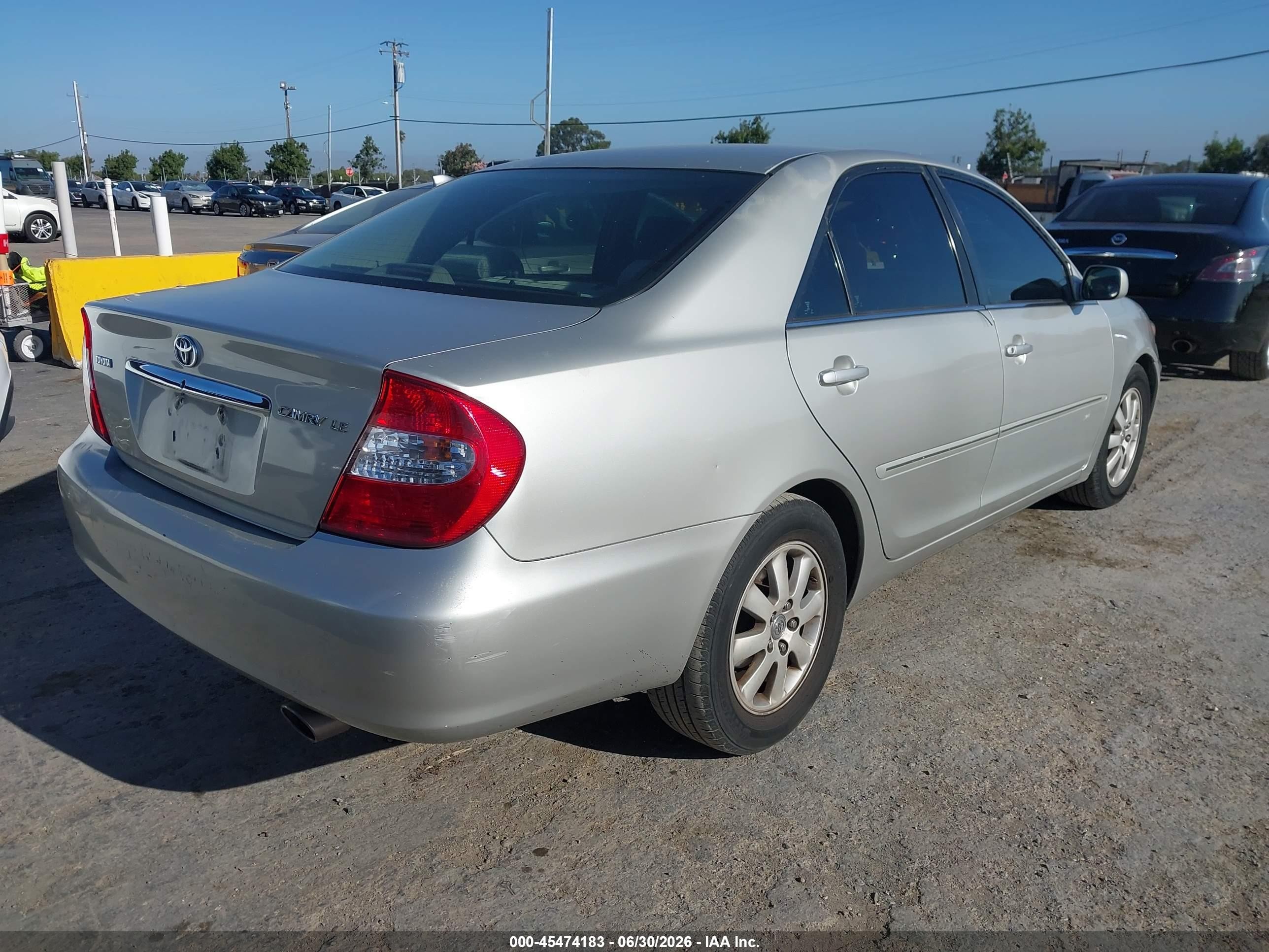 2003 Toyota Camry Xle Silver vin: 4T1BE30K93U744637