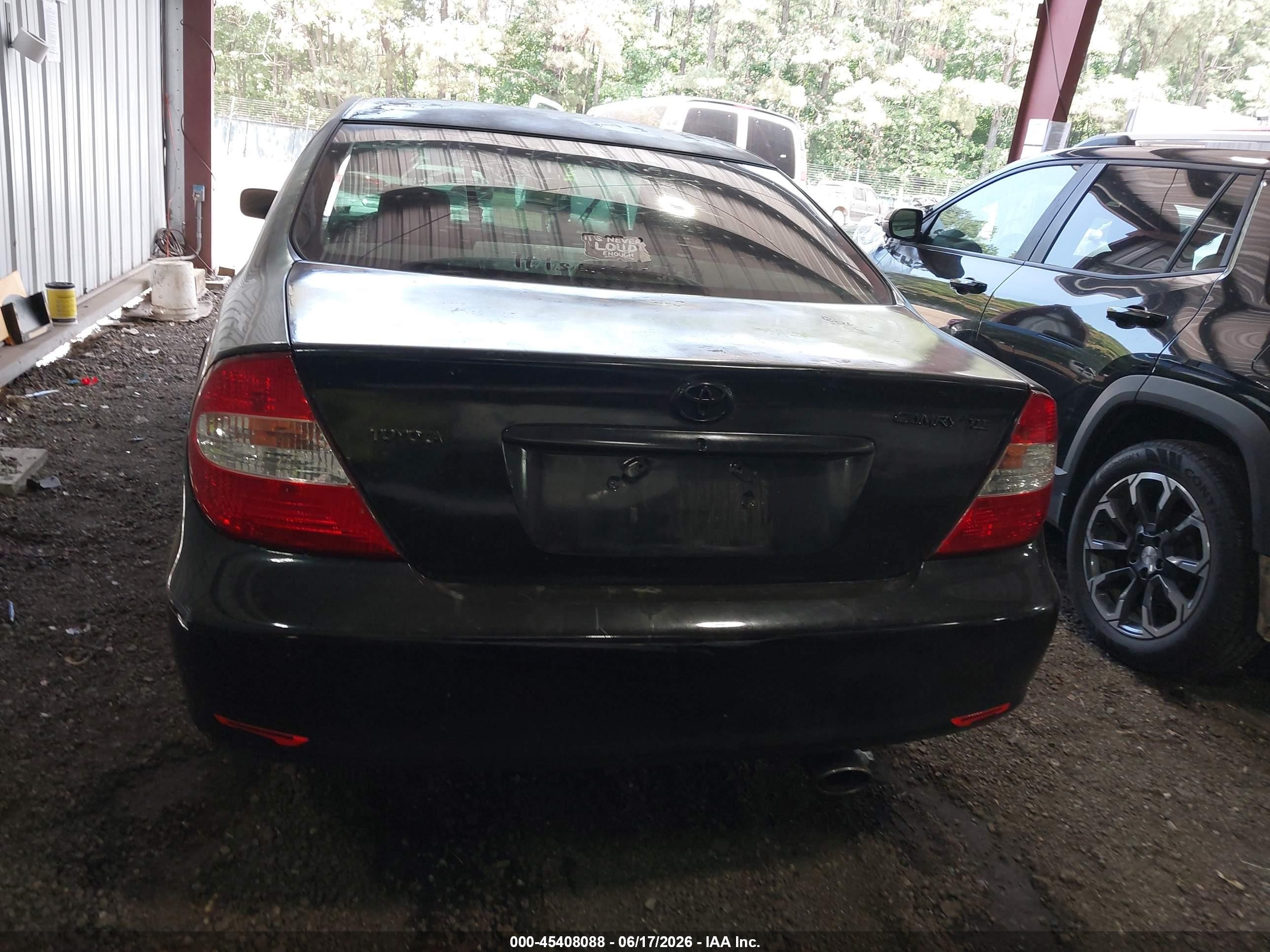 2004 Toyota Camry Xle Black vin: 4T1BE30K94U330243
