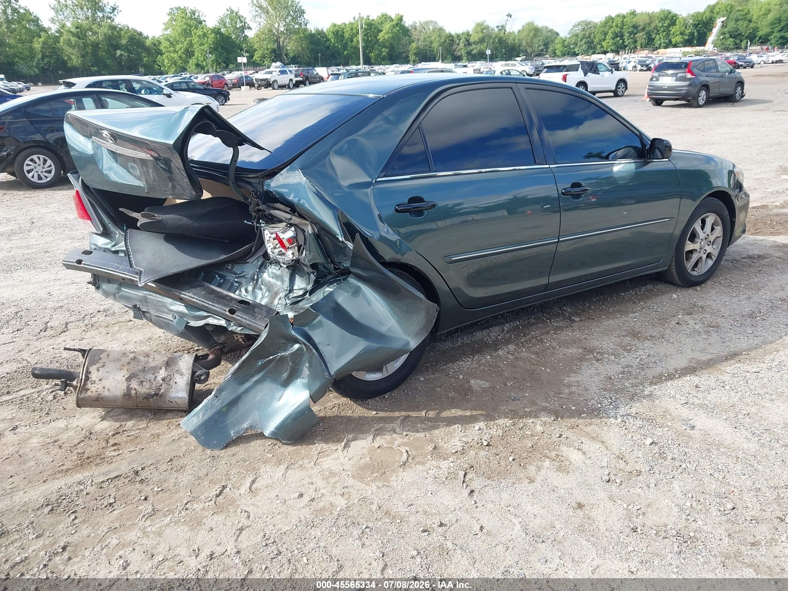 2005 Toyota Camry Xle Зеленый vin: 4T1BE30K95U027352