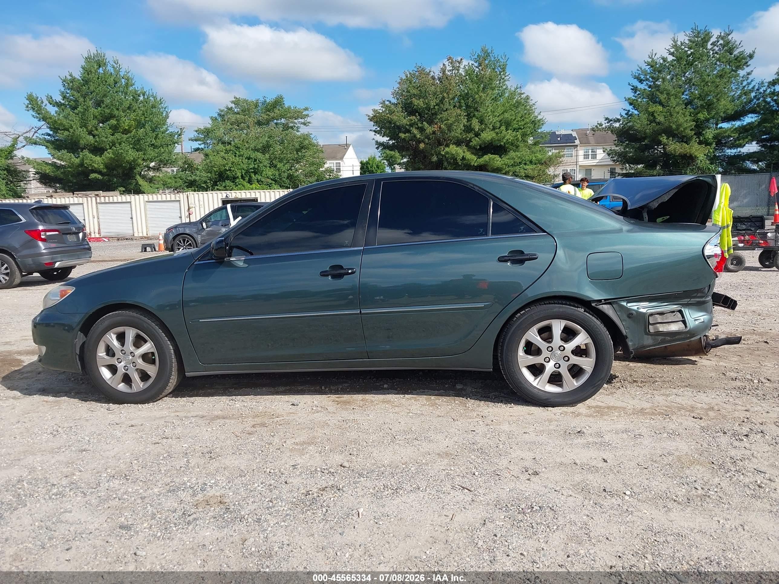 2005 Toyota Camry Xle Зеленый vin: 4T1BE30K95U027352