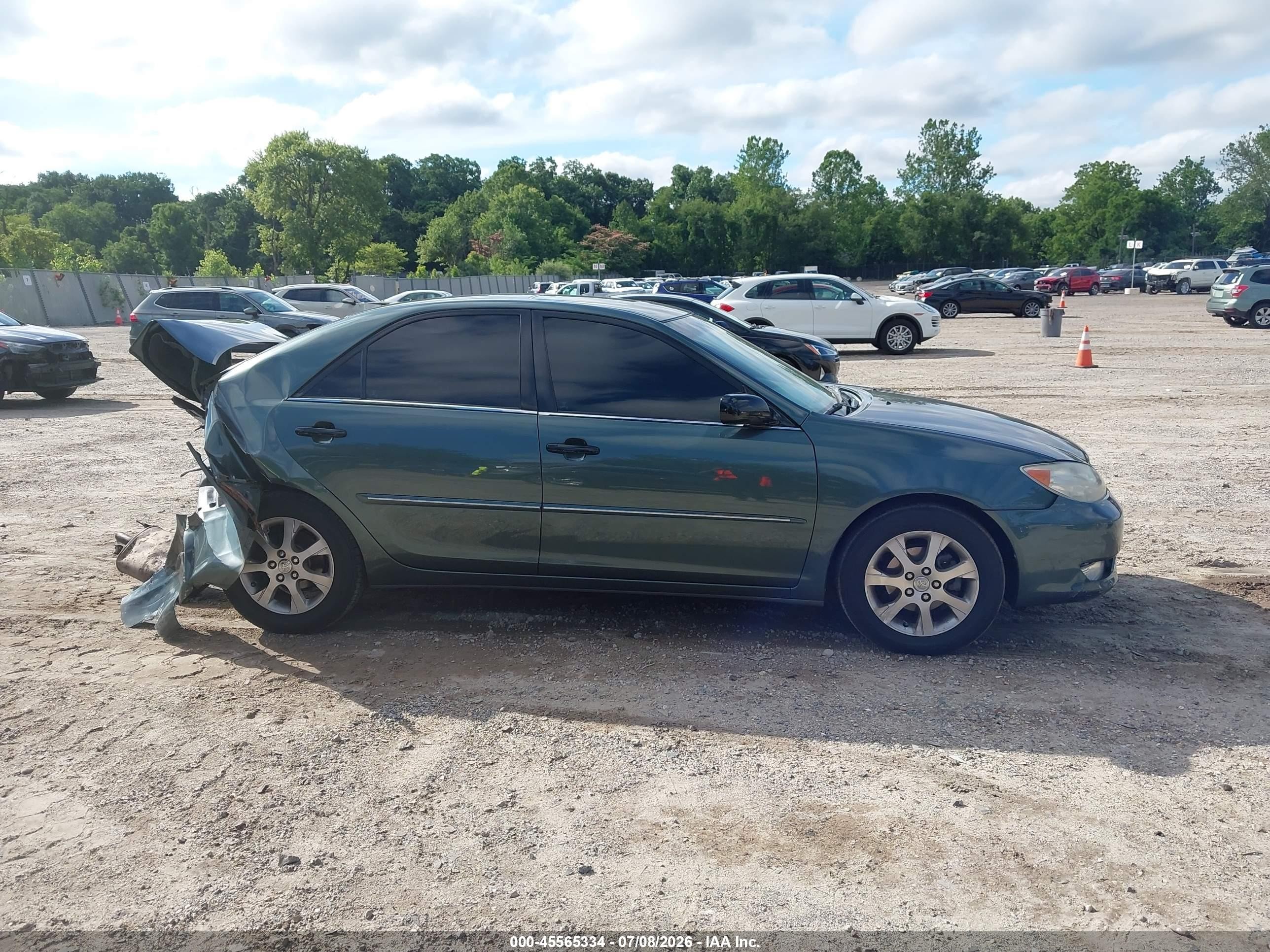 2005 Toyota Camry Xle Зеленый vin: 4T1BE30K95U027352