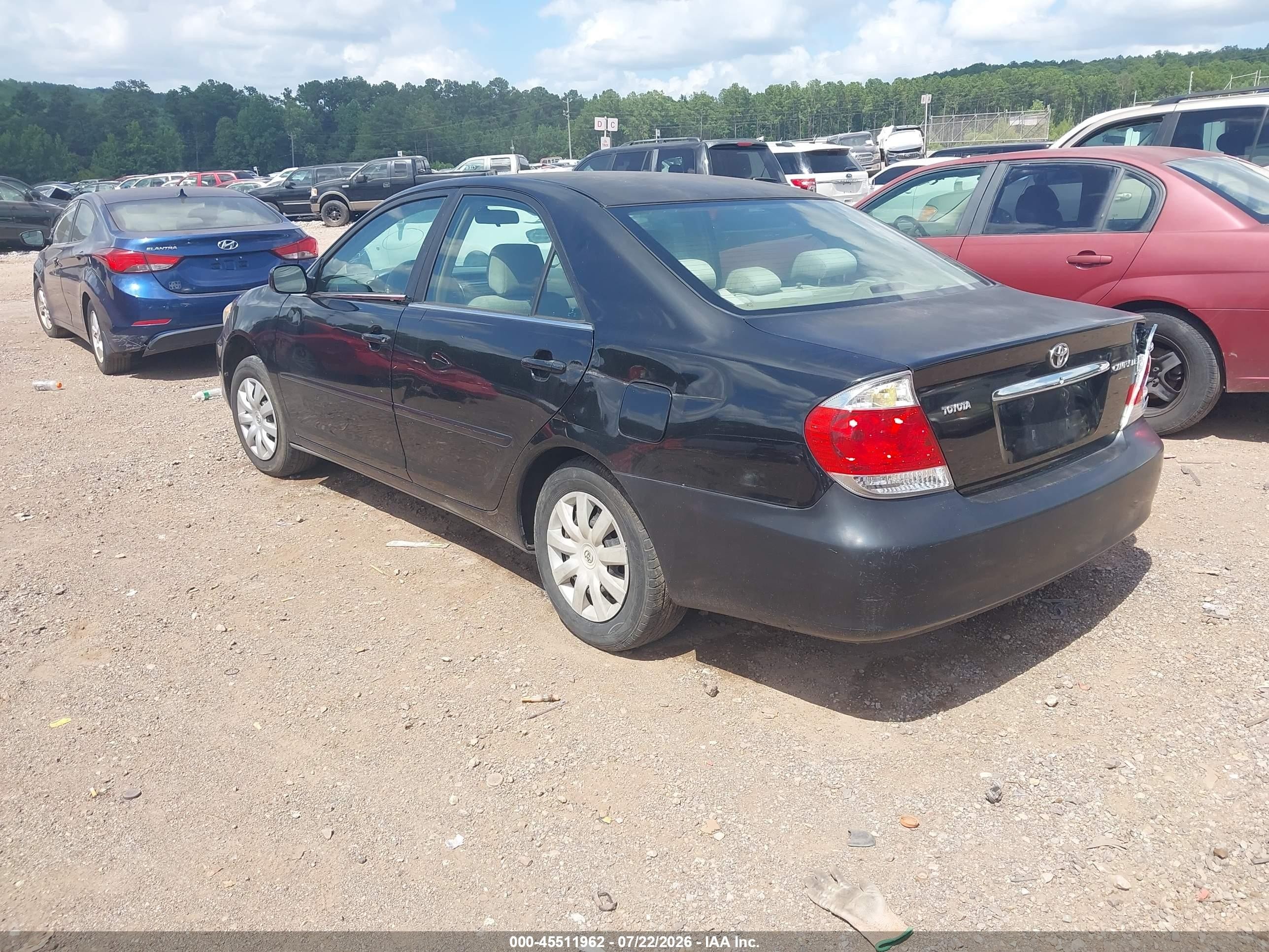 2005 Toyota Camry Le Black vin: 4T1BE30K95U040280