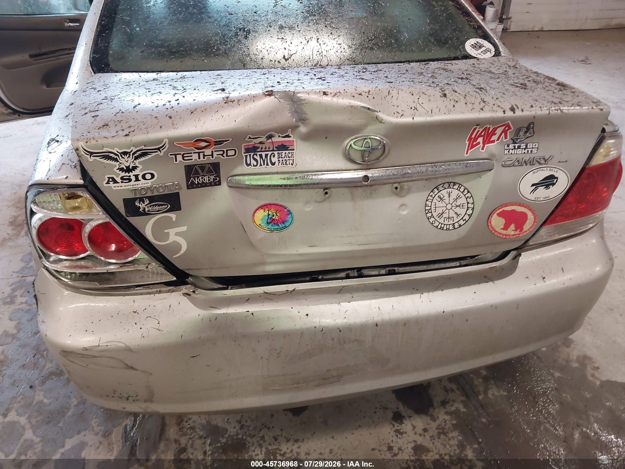 2005 Toyota Camry Le Silver vin: 4T1BE30K95U967893