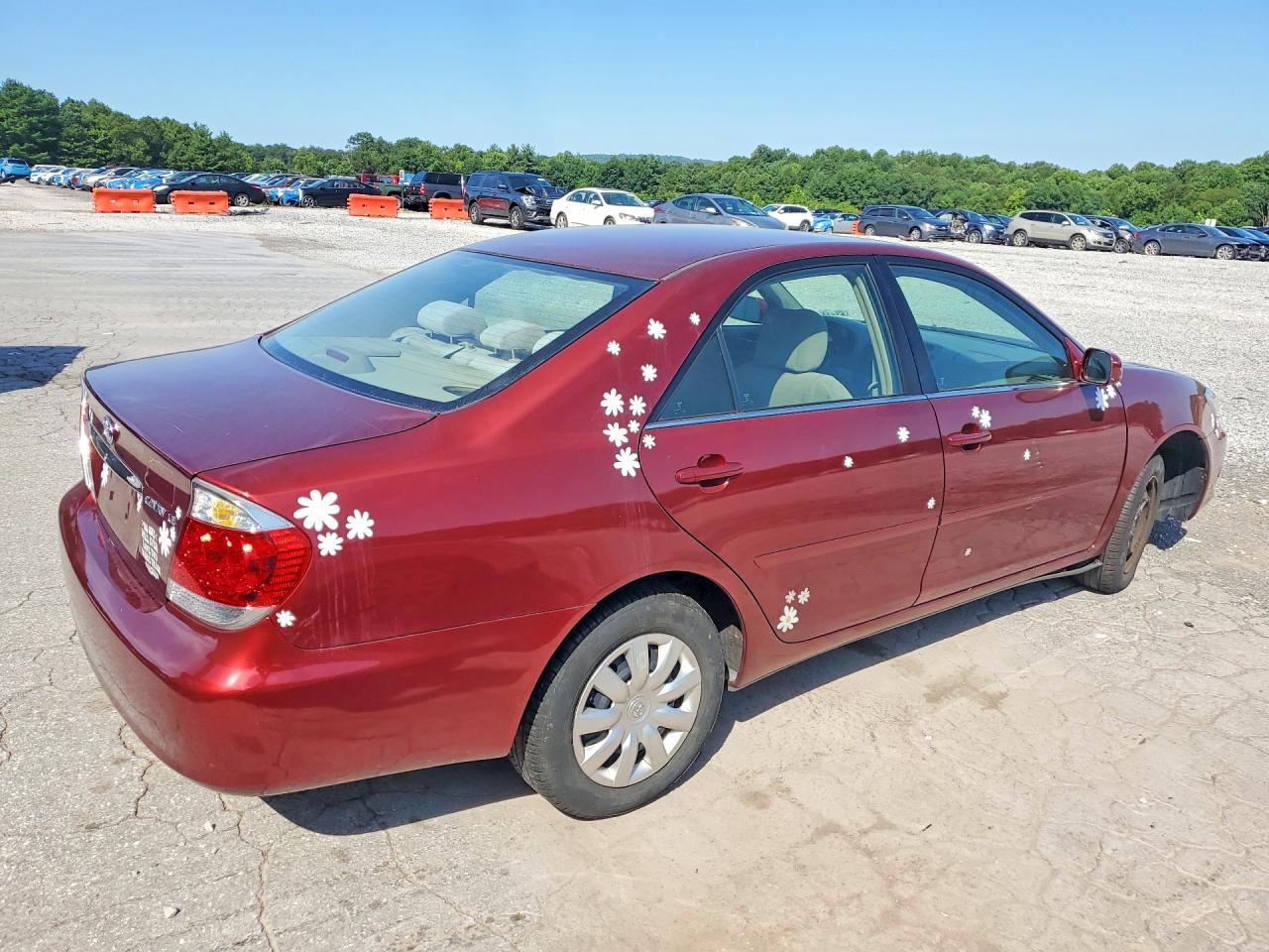 2006 Toyota Camry Le Burgundy vin: 4T1BE30K96U136444