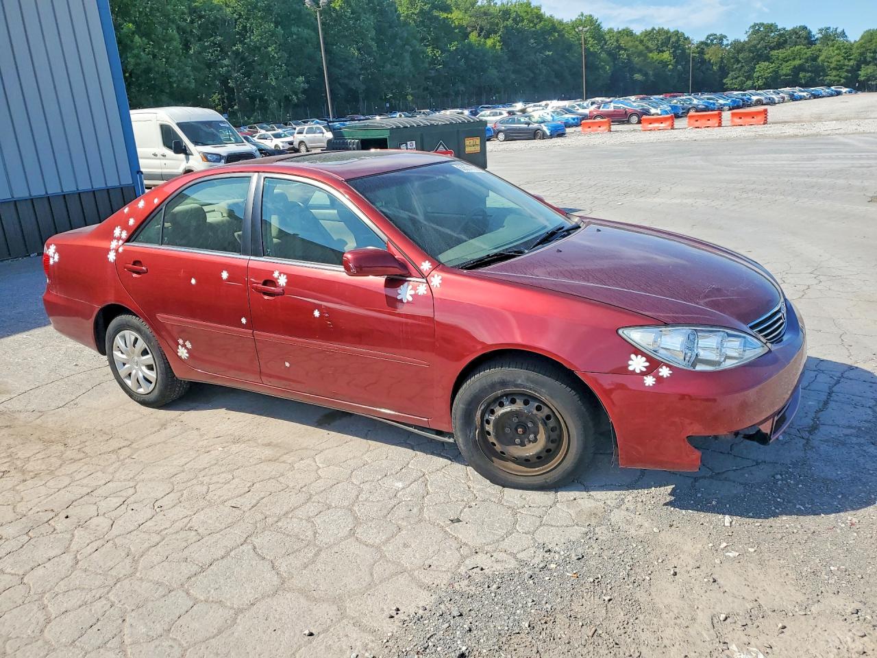 2006 Toyota Camry Le Burgundy vin: 4T1BE30K96U136444
