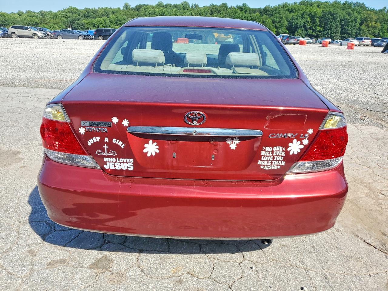 2006 Toyota Camry Le Burgundy vin: 4T1BE30K96U136444