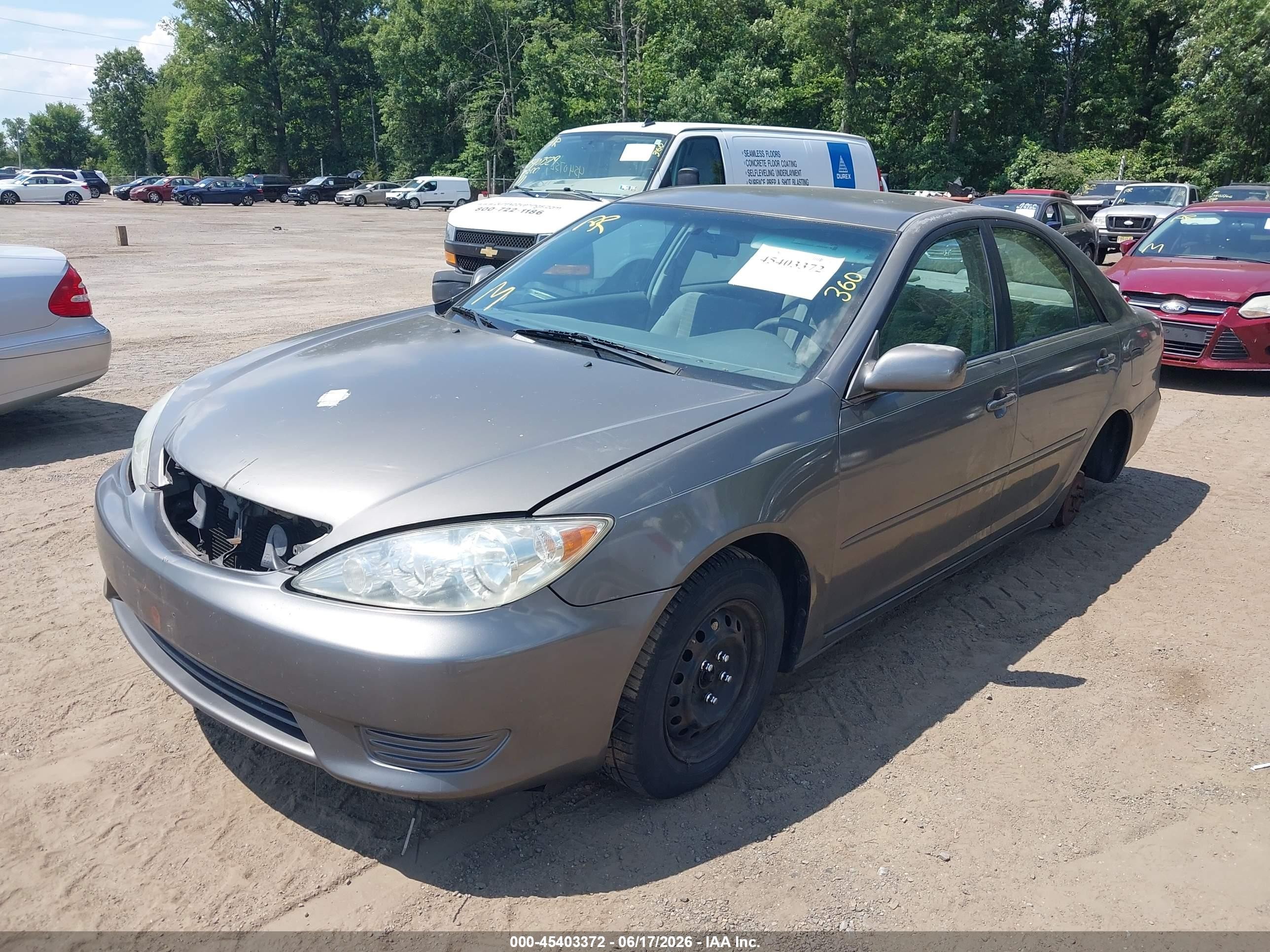 2006 Toyota Camry Le Gray vin: 4T1BE30K96U734016