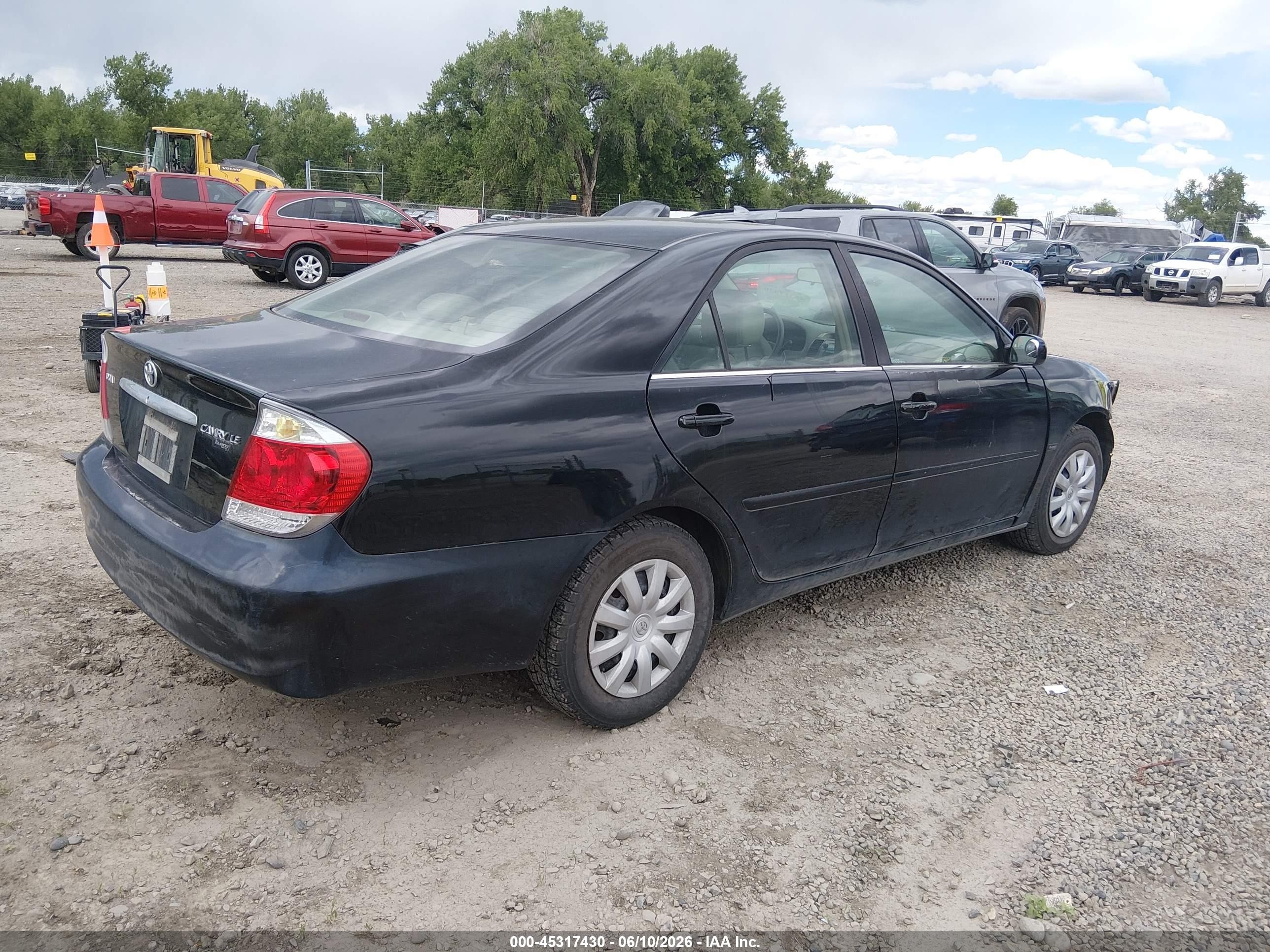 2005 Toyota Camry Le Black vin: 4T1BE30KX5U052261