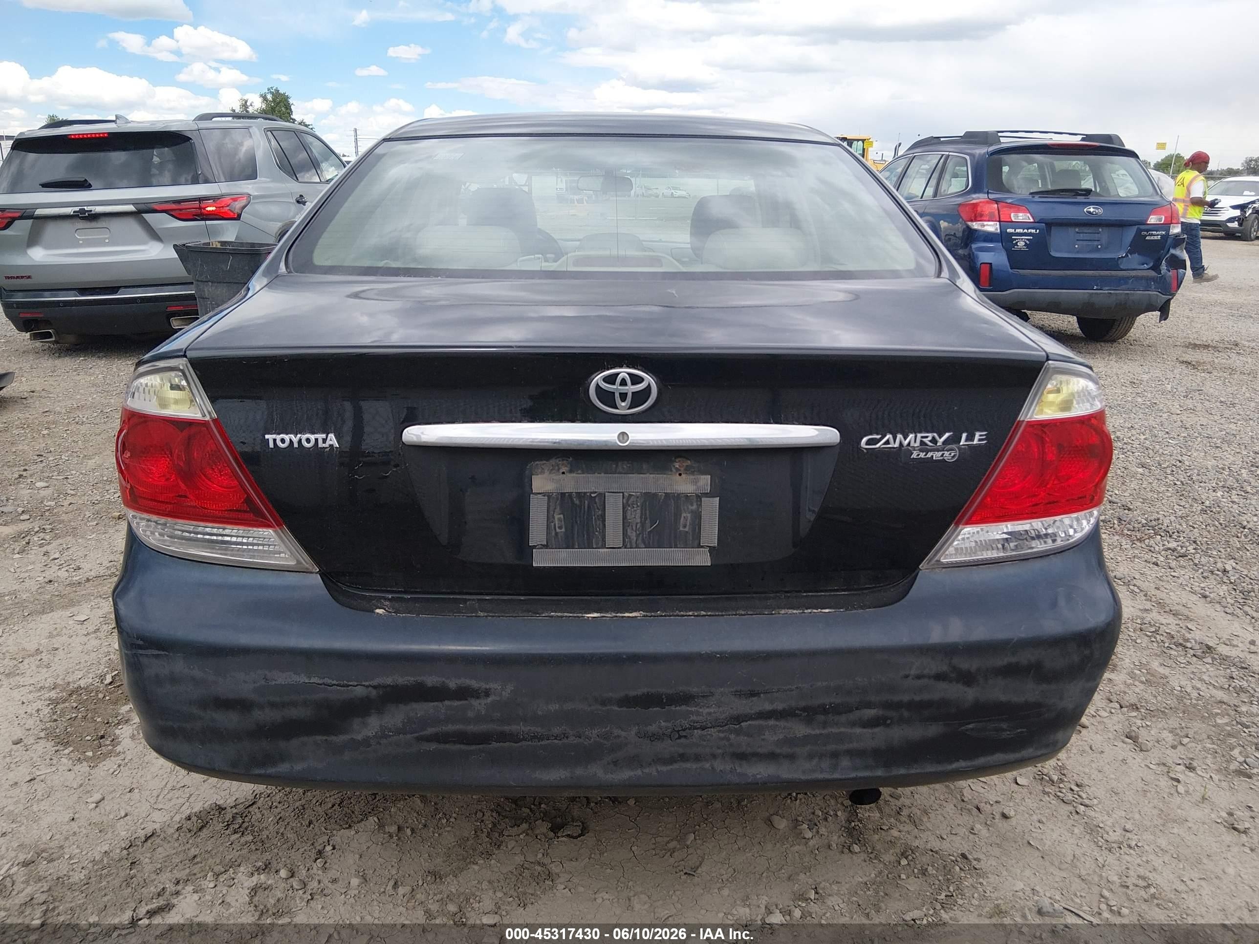 2005 Toyota Camry Le Black vin: 4T1BE30KX5U052261