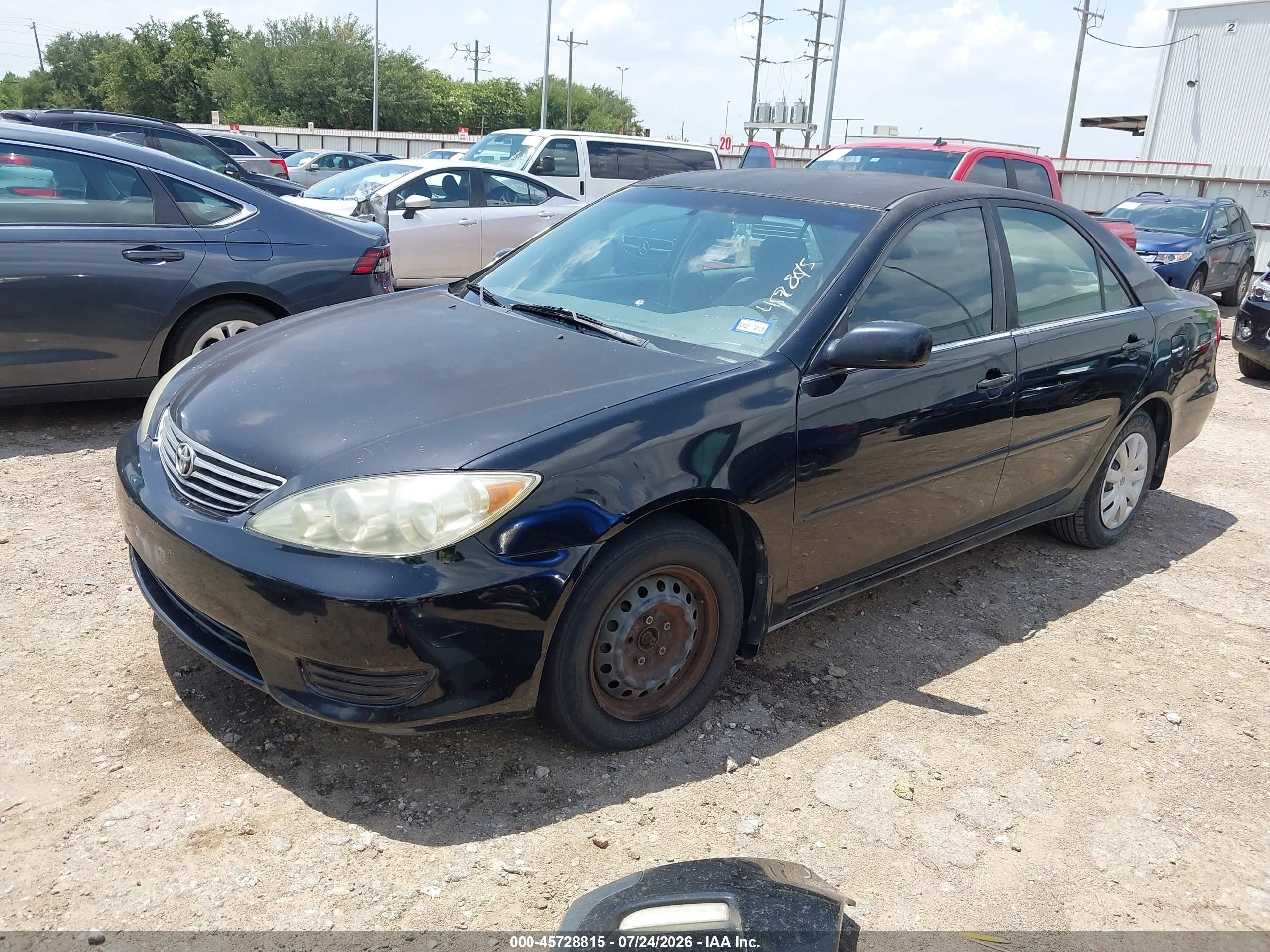 2005 Toyota Camry Le Black vin: 4T1BE30KX5U086619