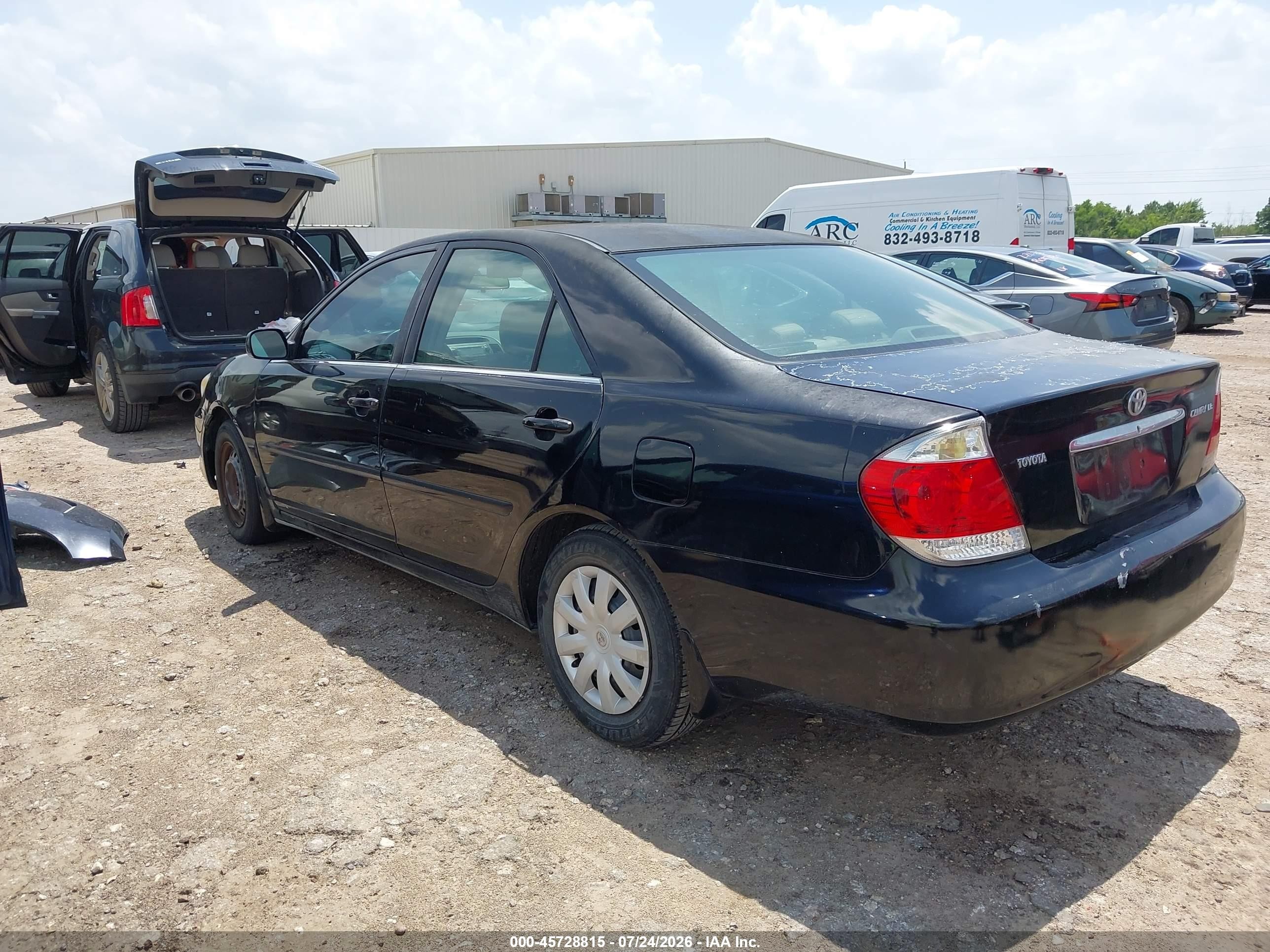 2005 Toyota Camry Le Black vin: 4T1BE30KX5U086619