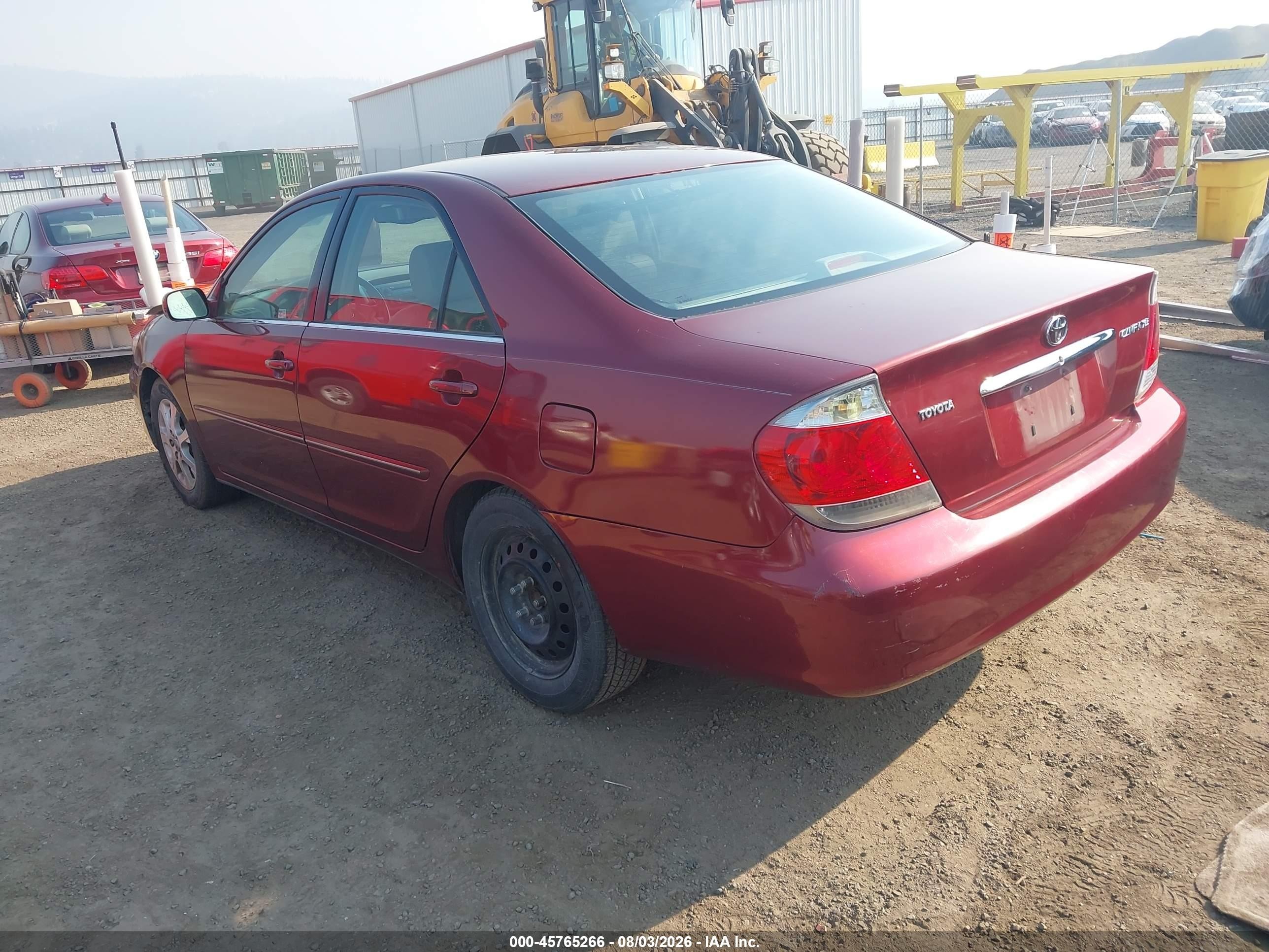2005 Toyota Camry Xle Темно-бордовый vin: 4T1BE30KX5U396916