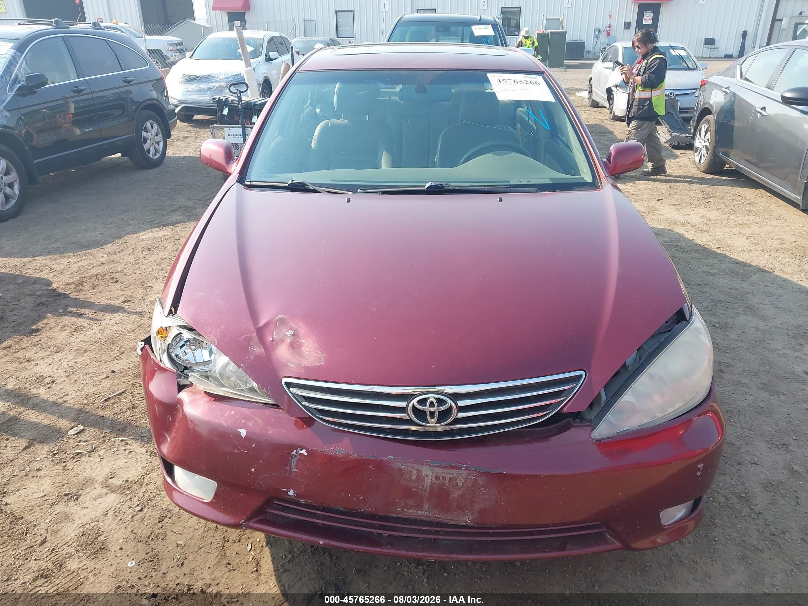 2005 Toyota Camry Xle Темно-бордовый vin: 4T1BE30KX5U396916