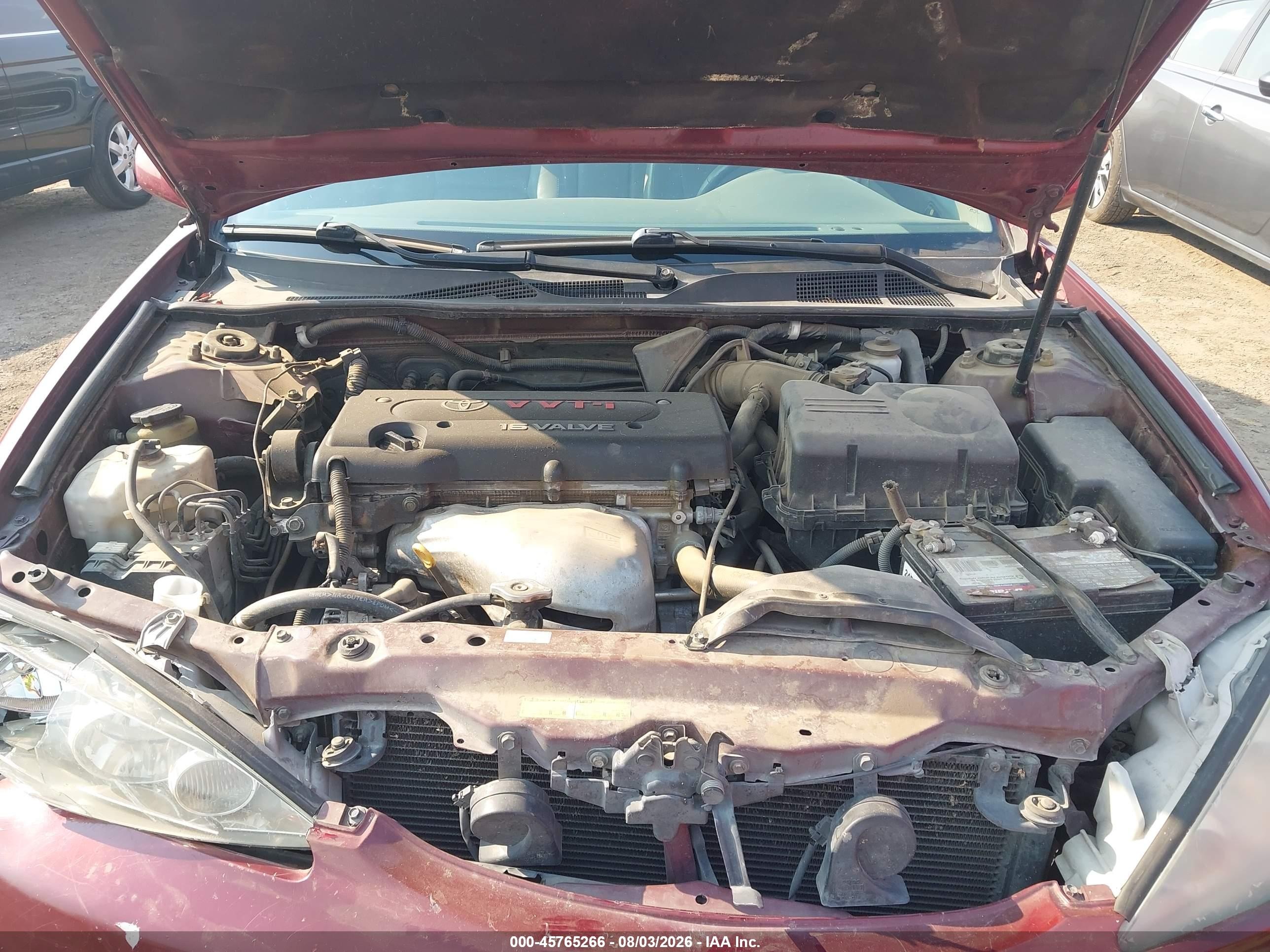 2005 Toyota Camry Xle Темно-бордовый vin: 4T1BE30KX5U396916