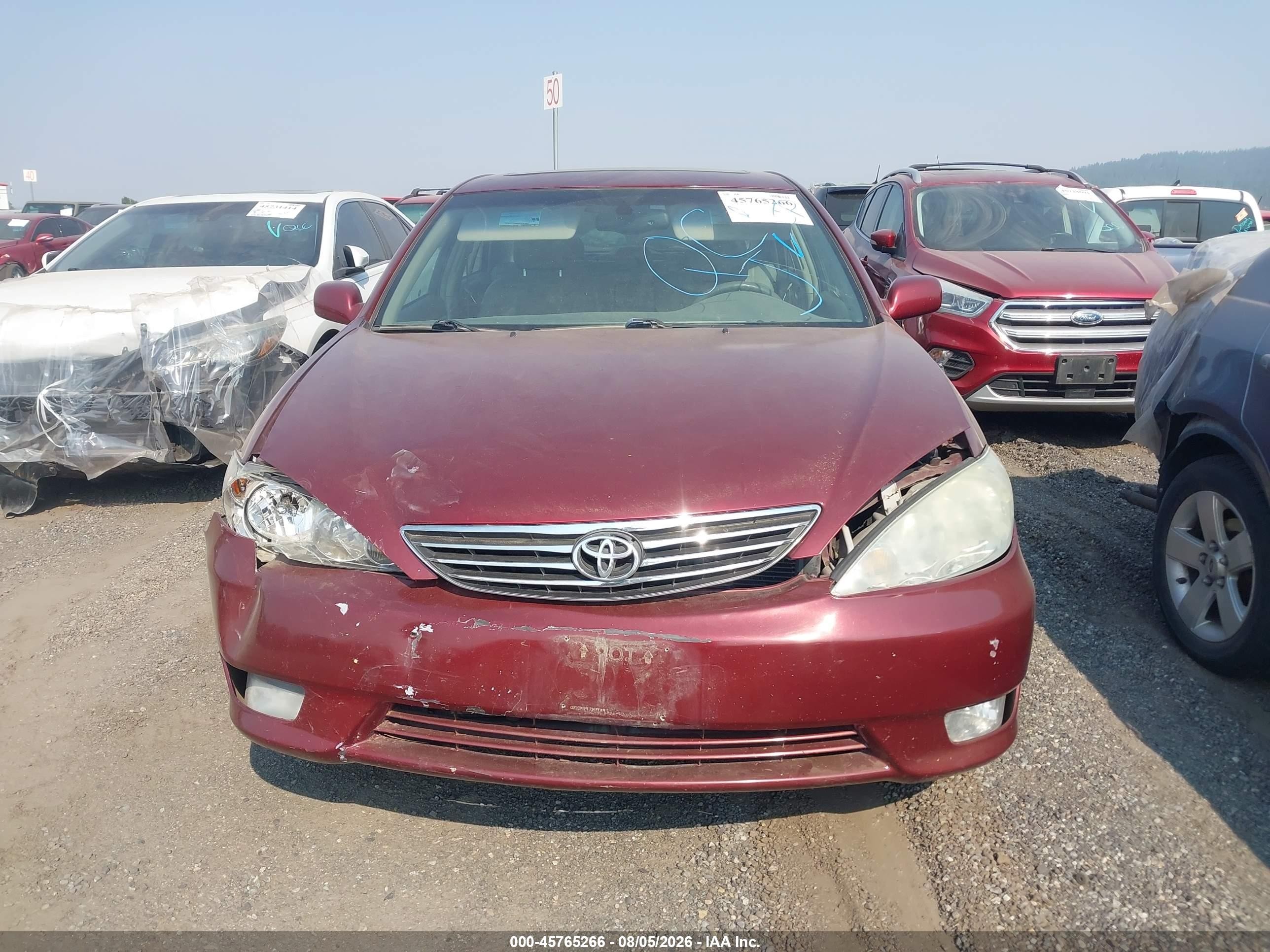 2005 Toyota Camry Xle Темно-бордовый vin: 4T1BE30KX5U396916