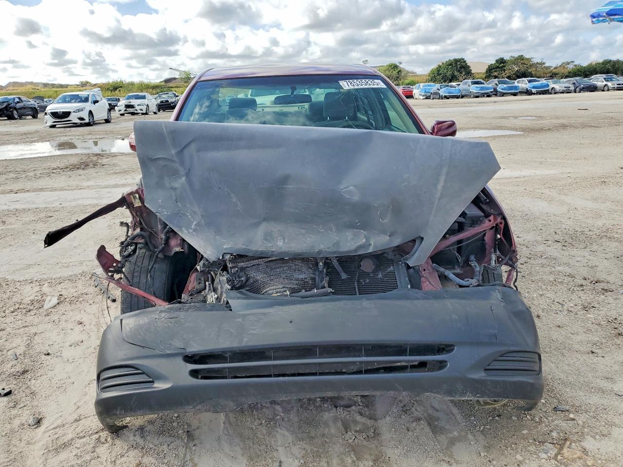 2002 Toyota Camry Le Burgundy vin: 4T1BE32K02U040368