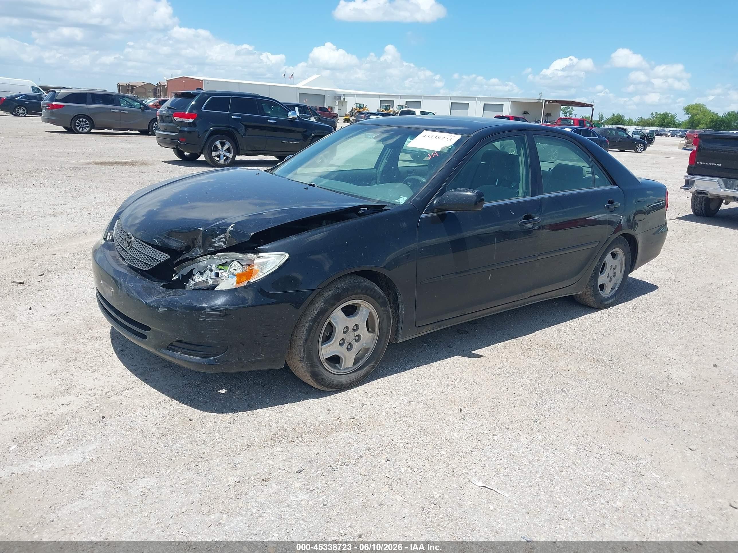 2002 Toyota Camry Le Black vin: 4T1BE32K02U107471