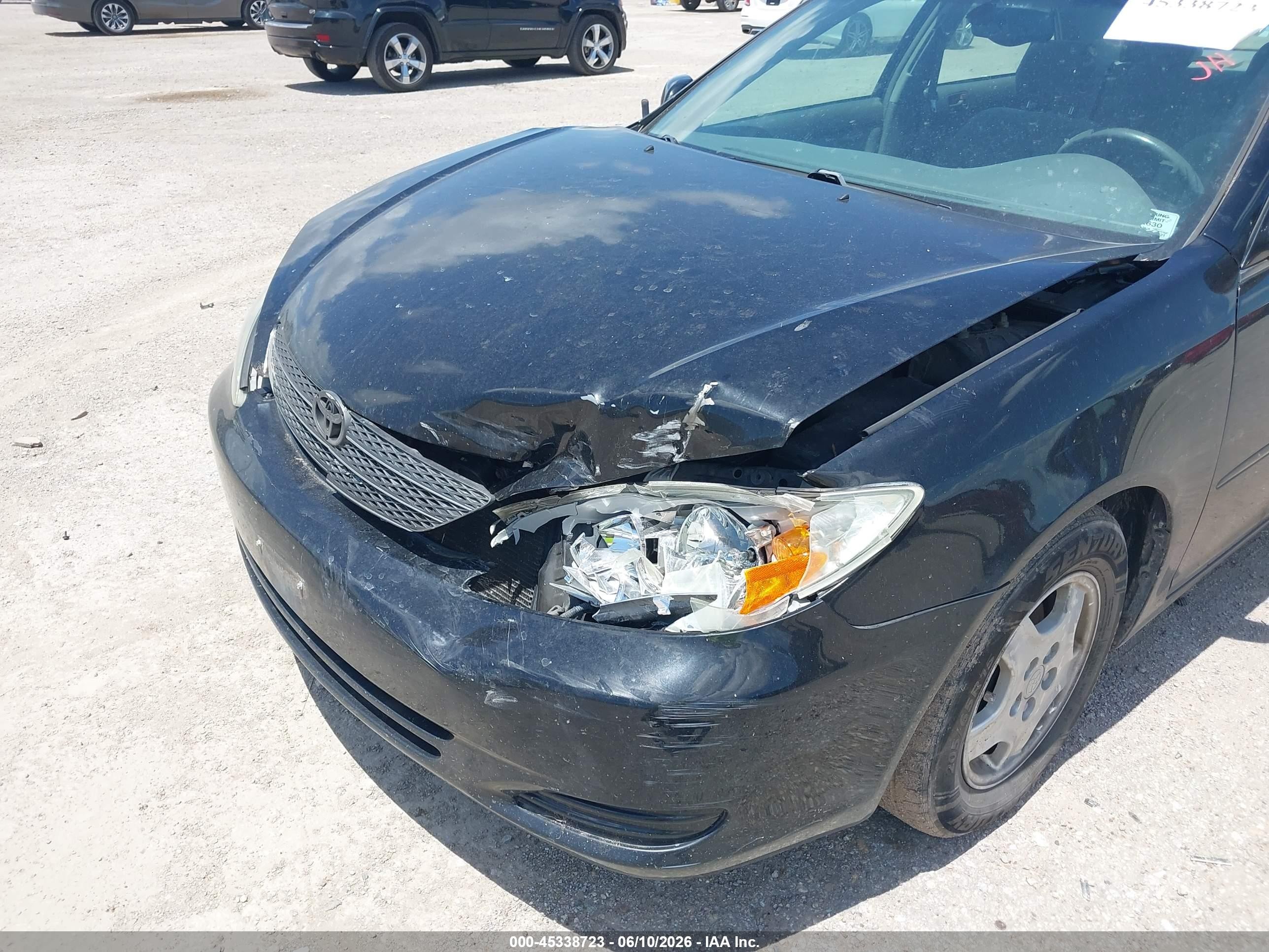 2002 Toyota Camry Le Black vin: 4T1BE32K02U107471