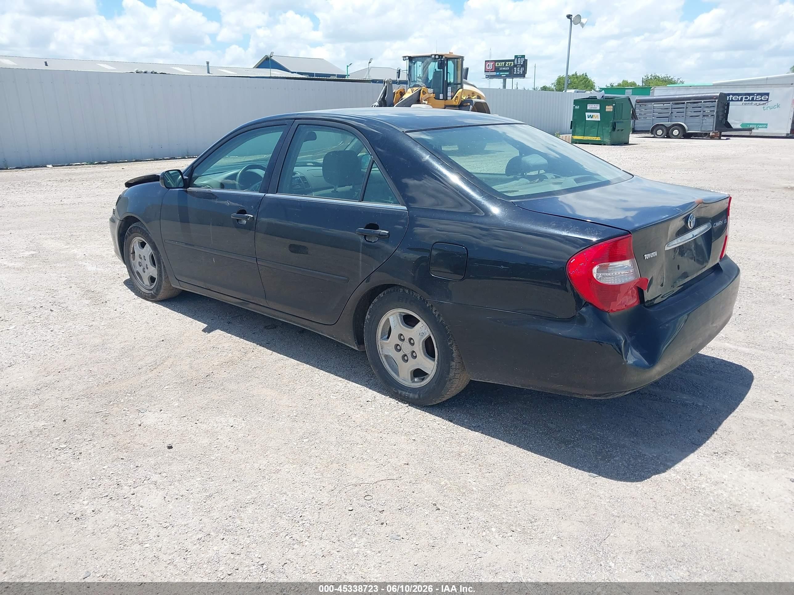 2002 Toyota Camry Le Black vin: 4T1BE32K02U107471