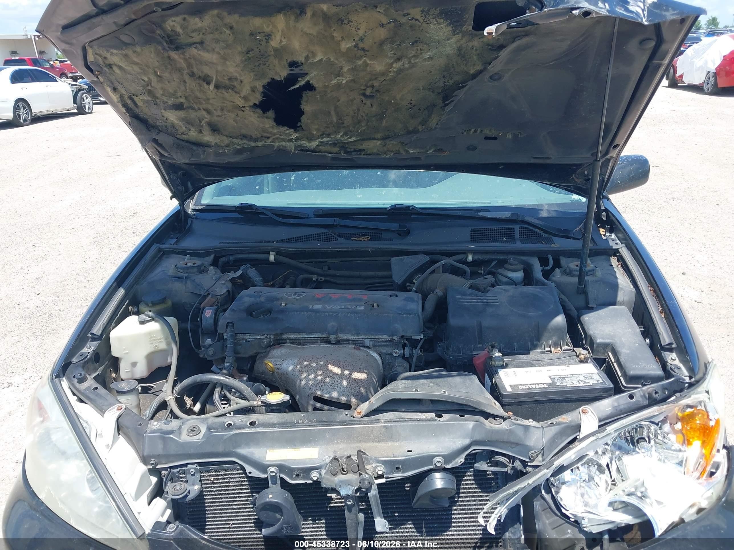 2002 Toyota Camry Le Black vin: 4T1BE32K02U107471