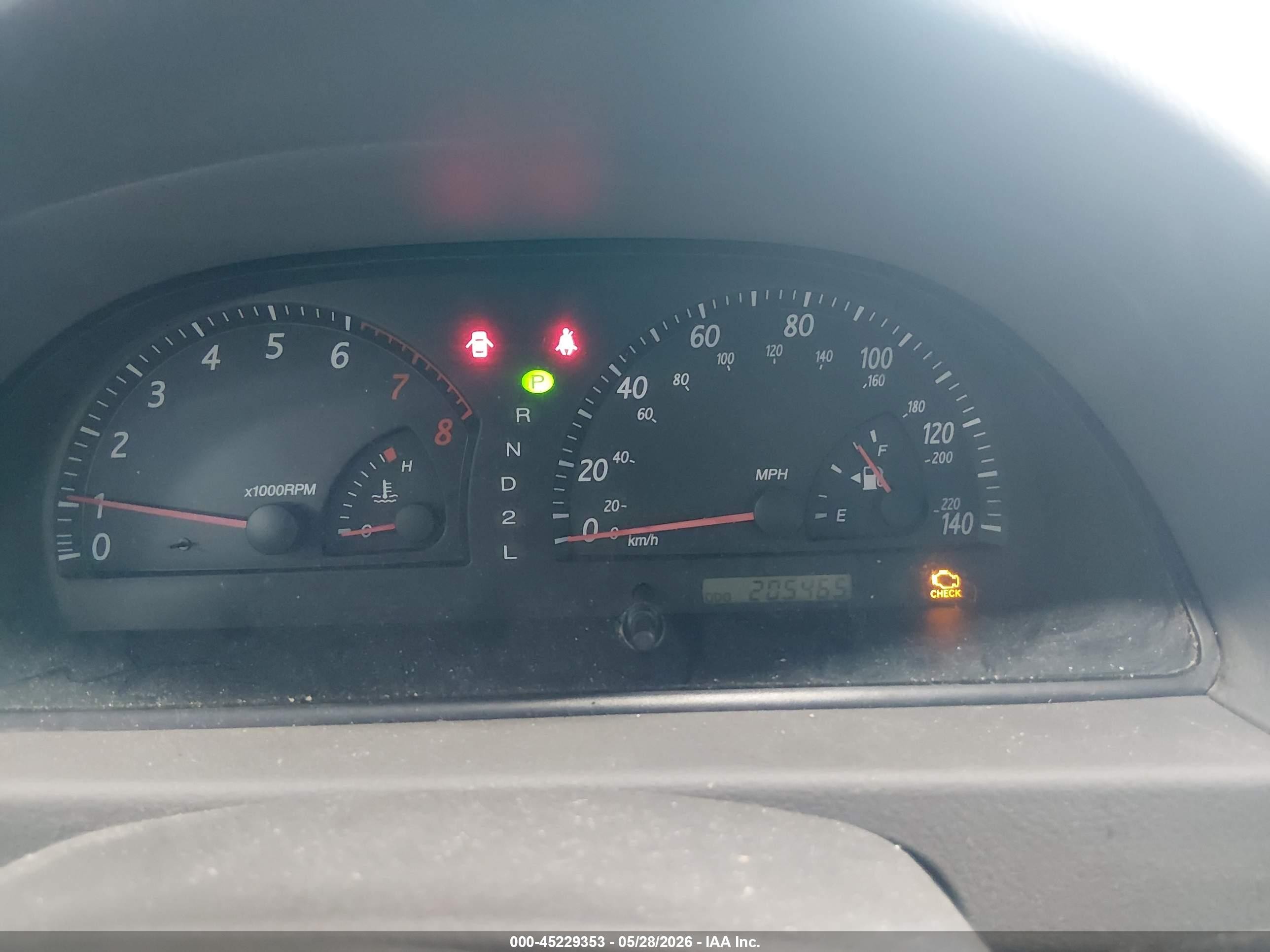 2002 Toyota Camry Le Blue vin: 4T1BE32K02U552129
