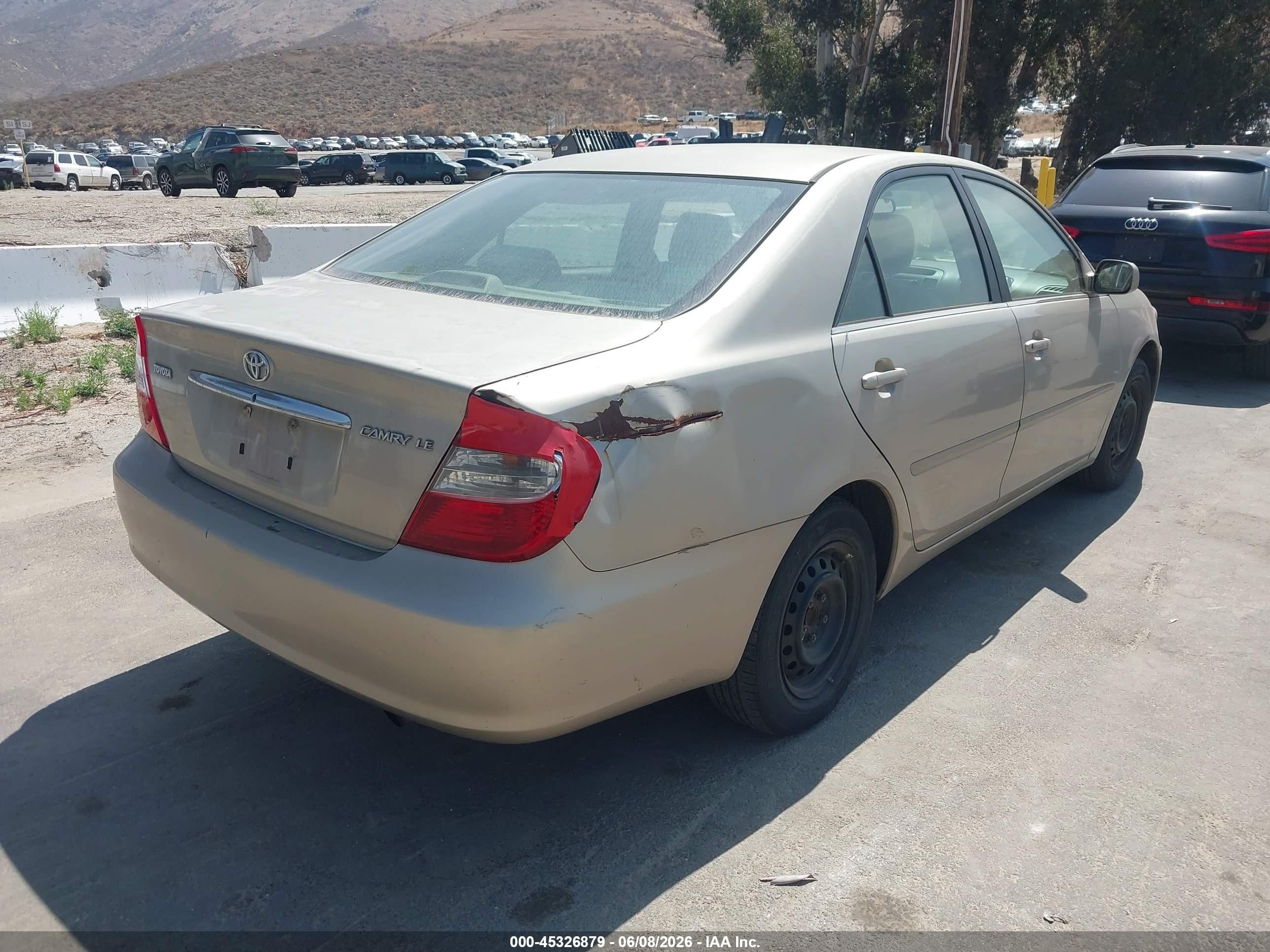 2003 Toyota Camry Le Champagne vin: 4T1BE32K03U174637