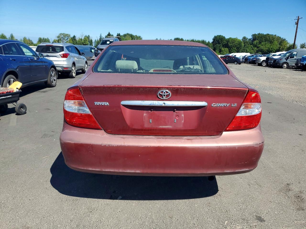2003 Toyota Camry Le Burgundy vin: 4T1BE32K03U235954