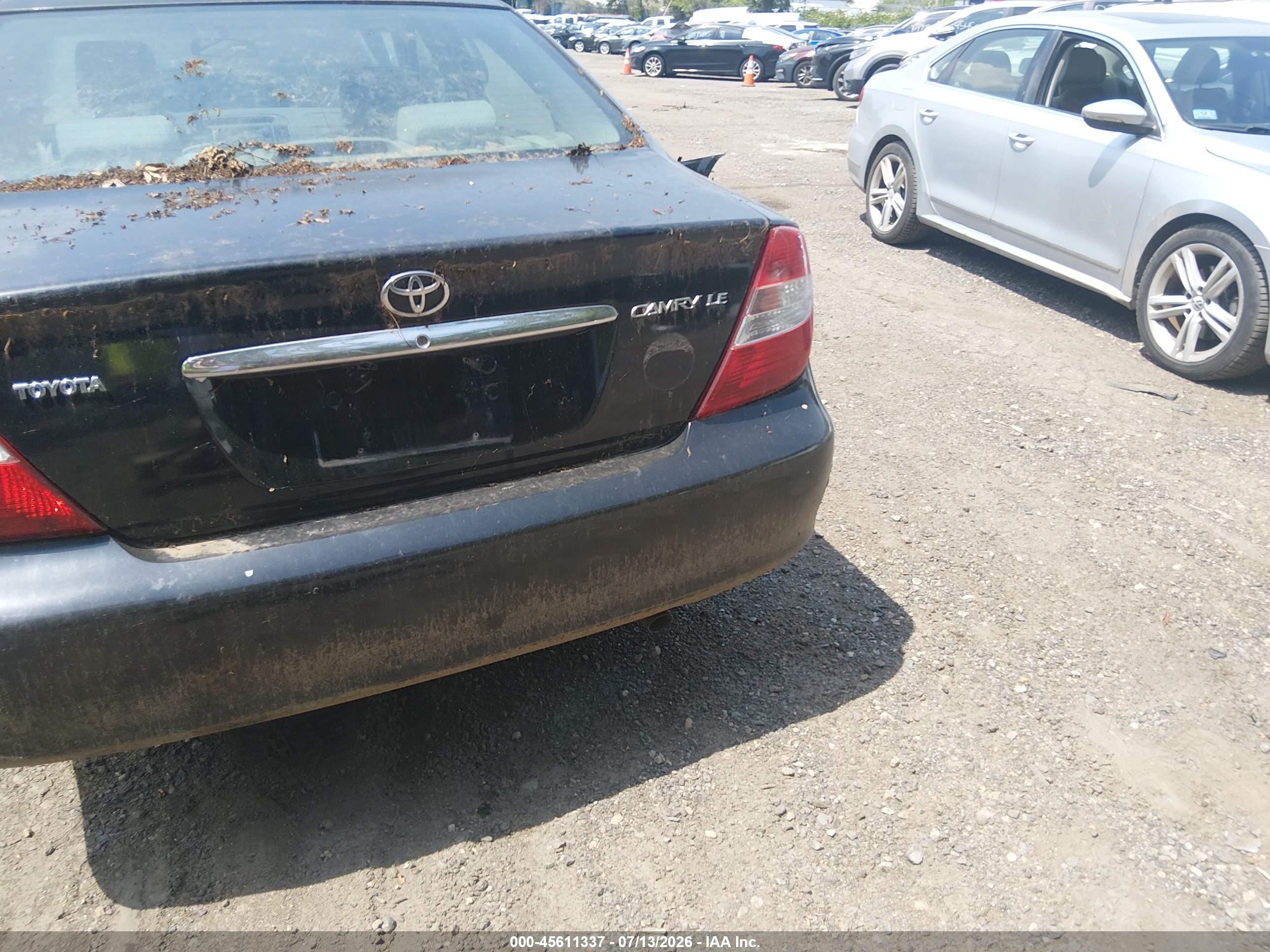 2003 Toyota Camry Le Черный vin: 4T1BE32K03U241107