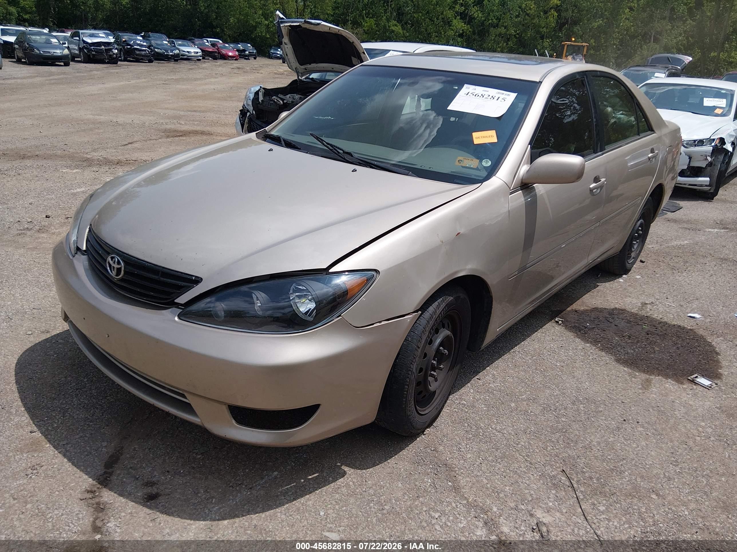 2005 Toyota Camry Xle Tan vin: 4T1BE32K05U041492