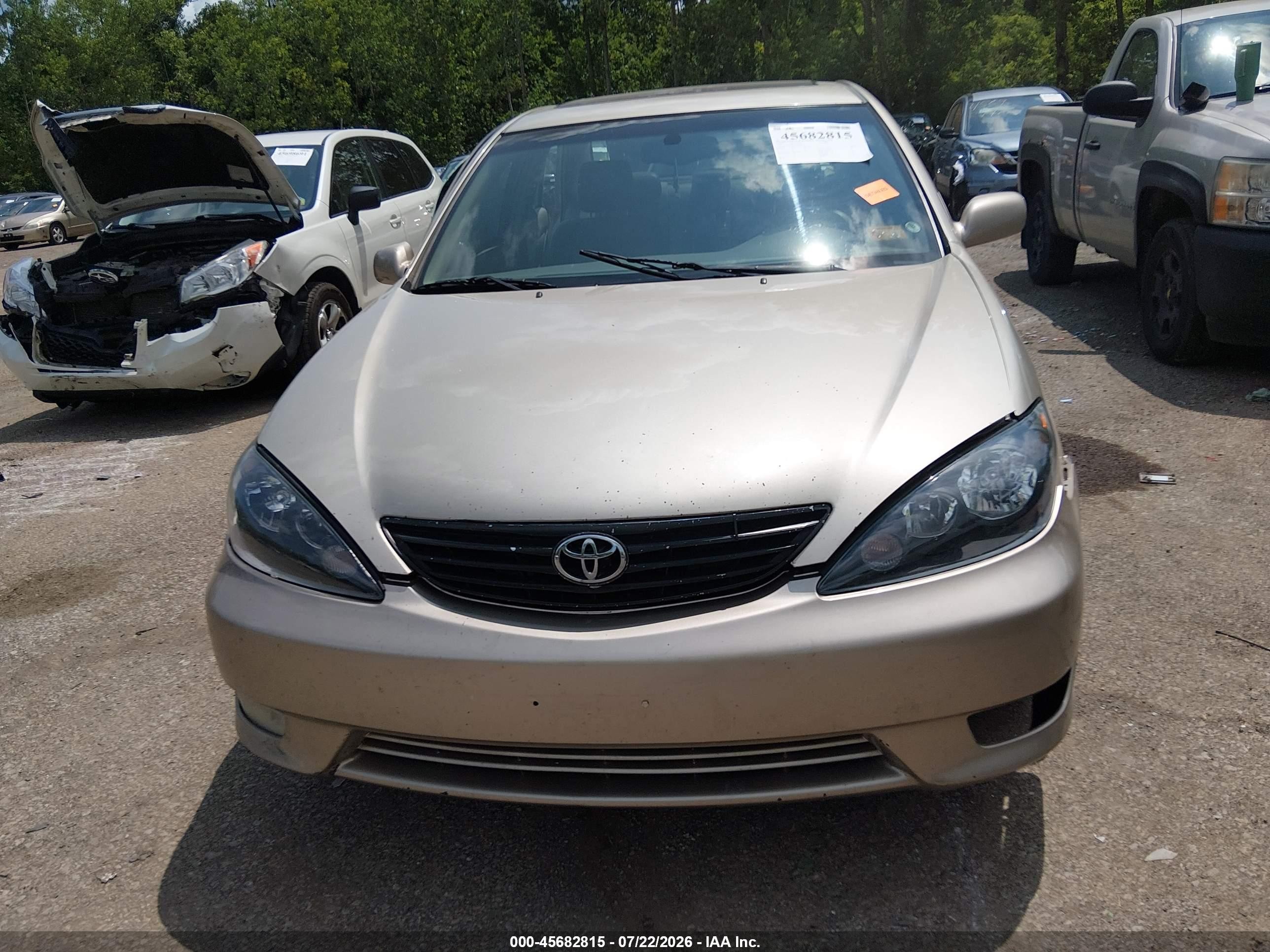2005 Toyota Camry Xle Tan vin: 4T1BE32K05U041492