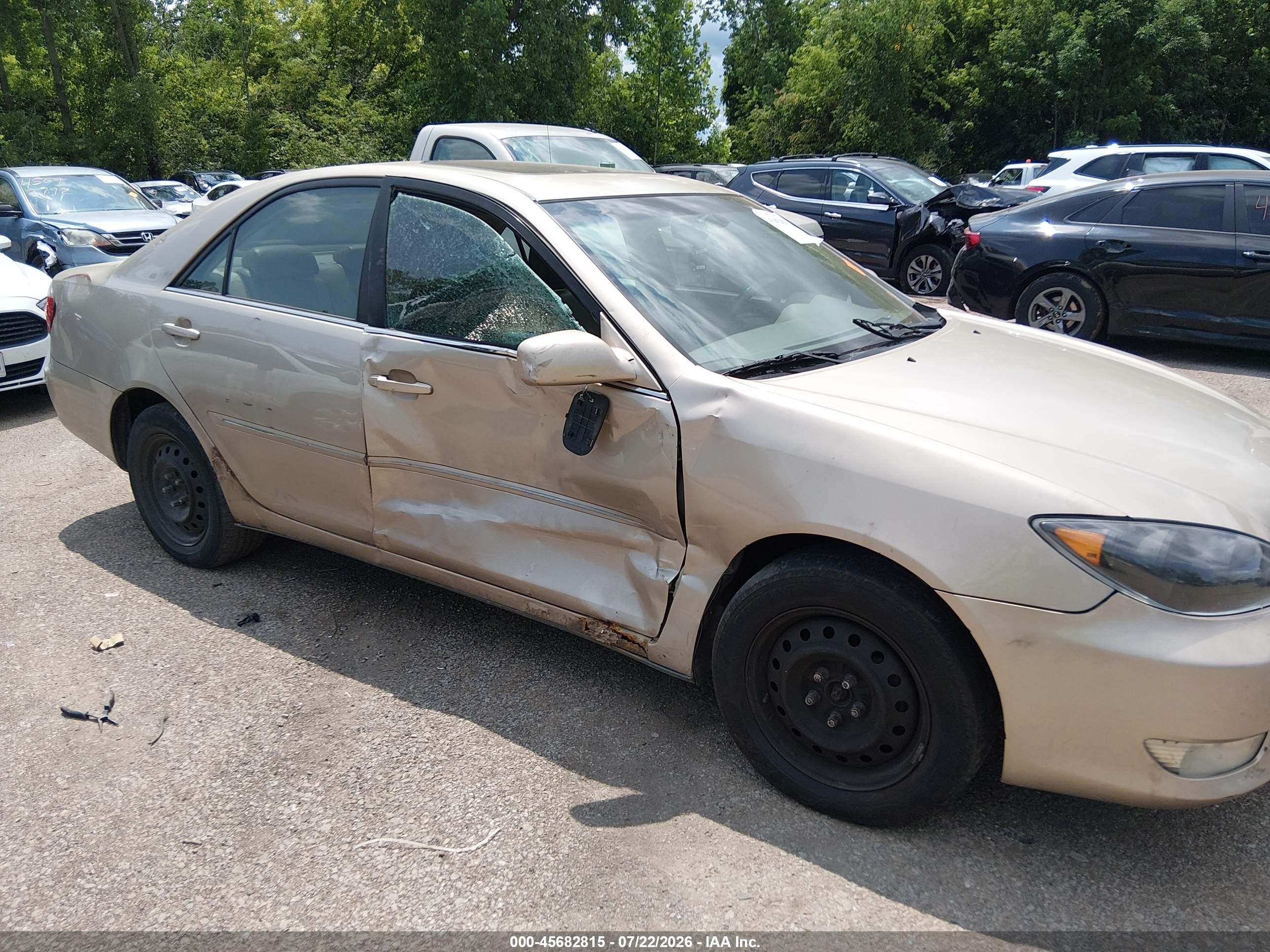 2005 Toyota Camry Xle Tan vin: 4T1BE32K05U041492