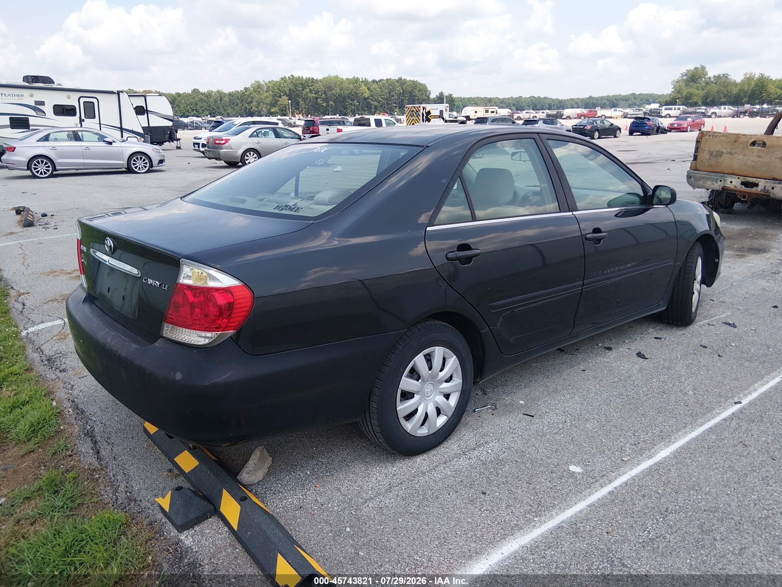 2005 Toyota Camry Le Black vin: 4T1BE32K05U046675